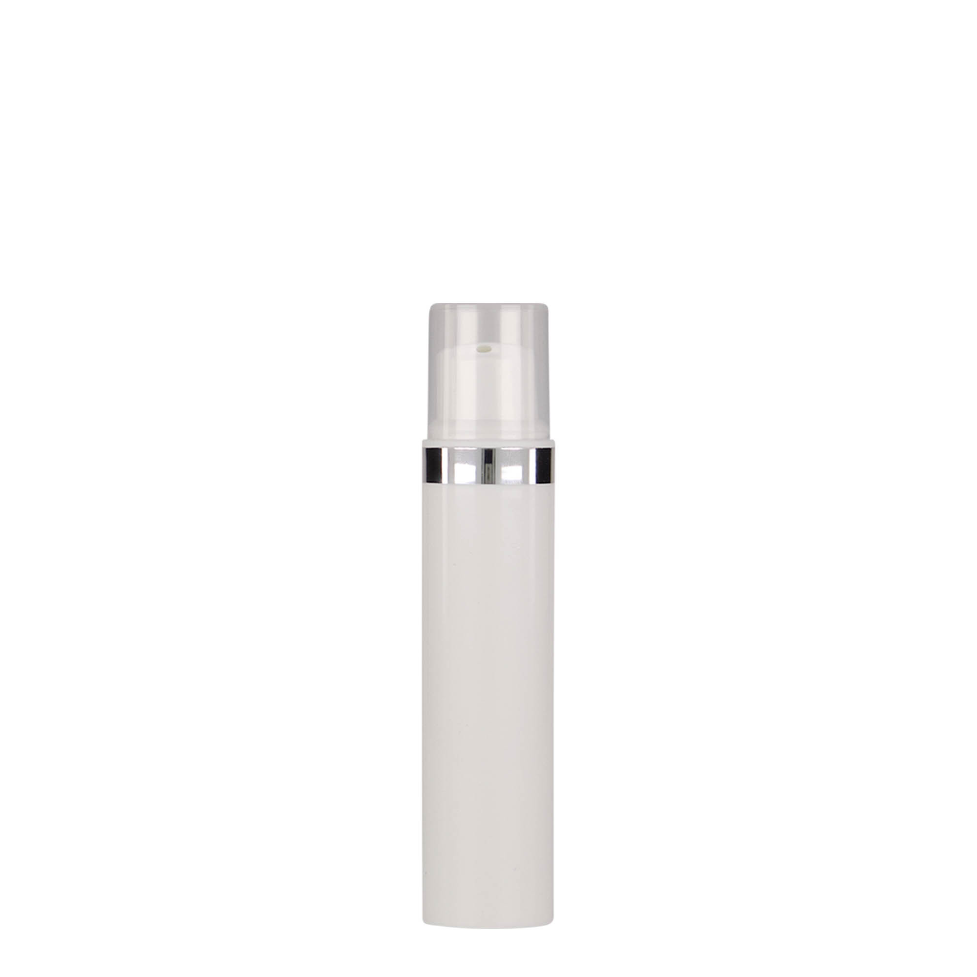 15 ml dozownik beztlenowy 'Nano', tworzywo sztuczne PP, biały