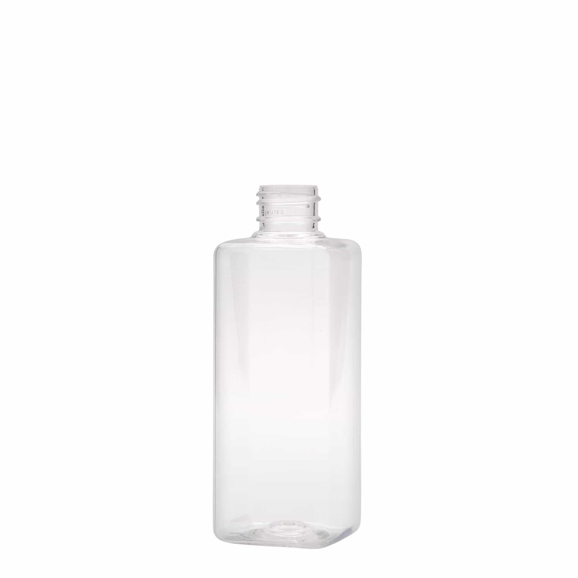 200 ml butelka PET 'Karl', kwadratowa, tworzywo sztuczne, zamknięcie: GPI 24/410
