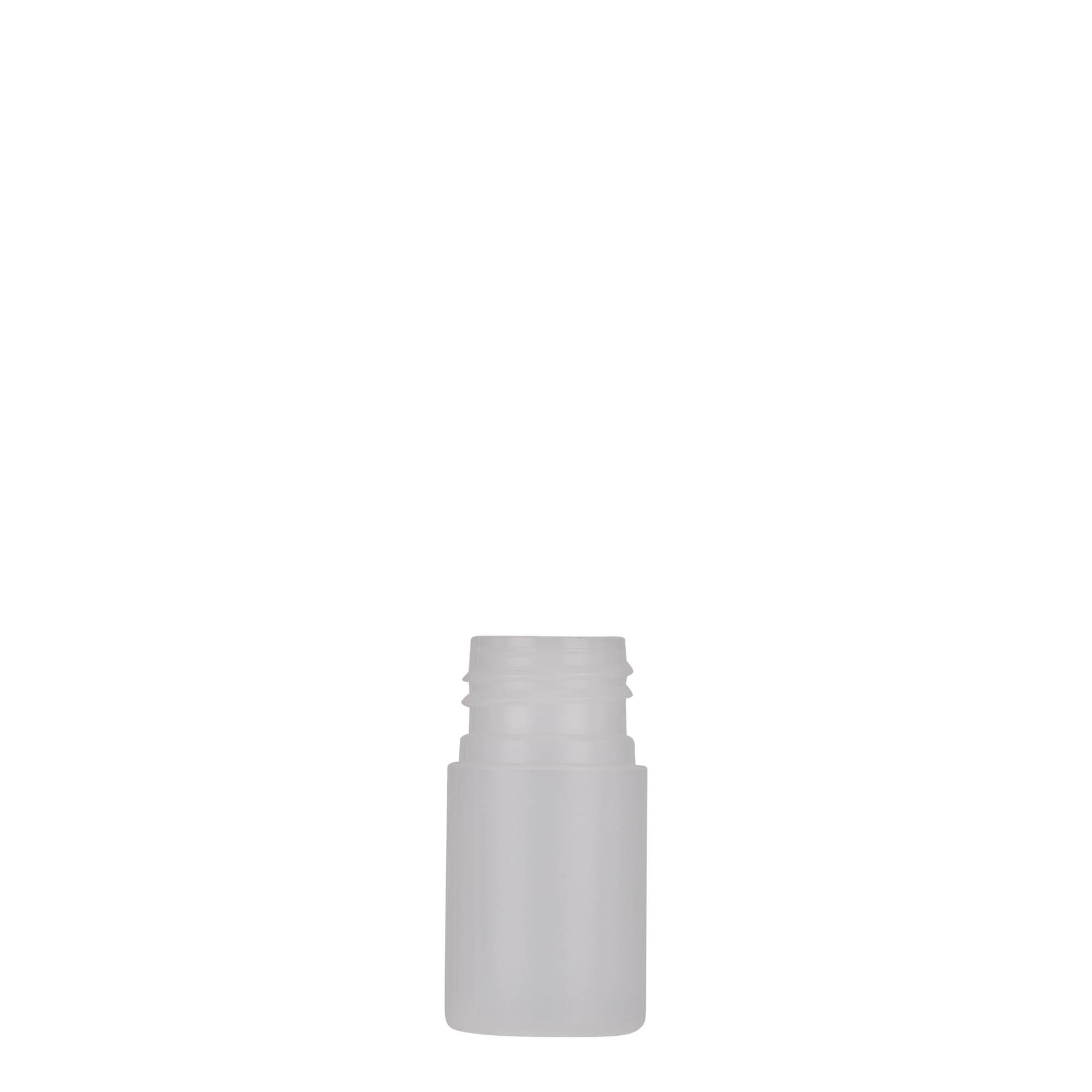 15 ml butelka plastikowa 'Tuffy', HDPE, naturalna, gwint: 24/410