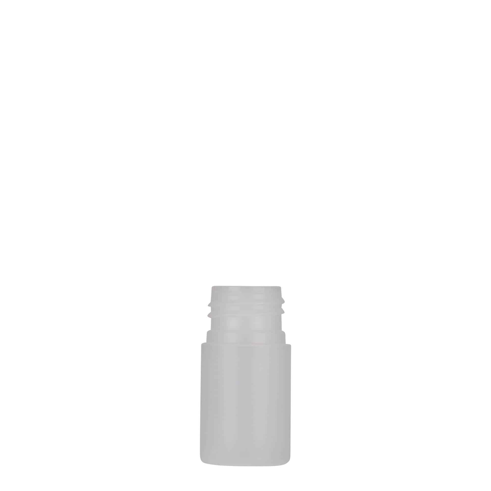 15 ml butelka plastikowa 'Tuffy', HDPE, naturalna, gwint: 24/410