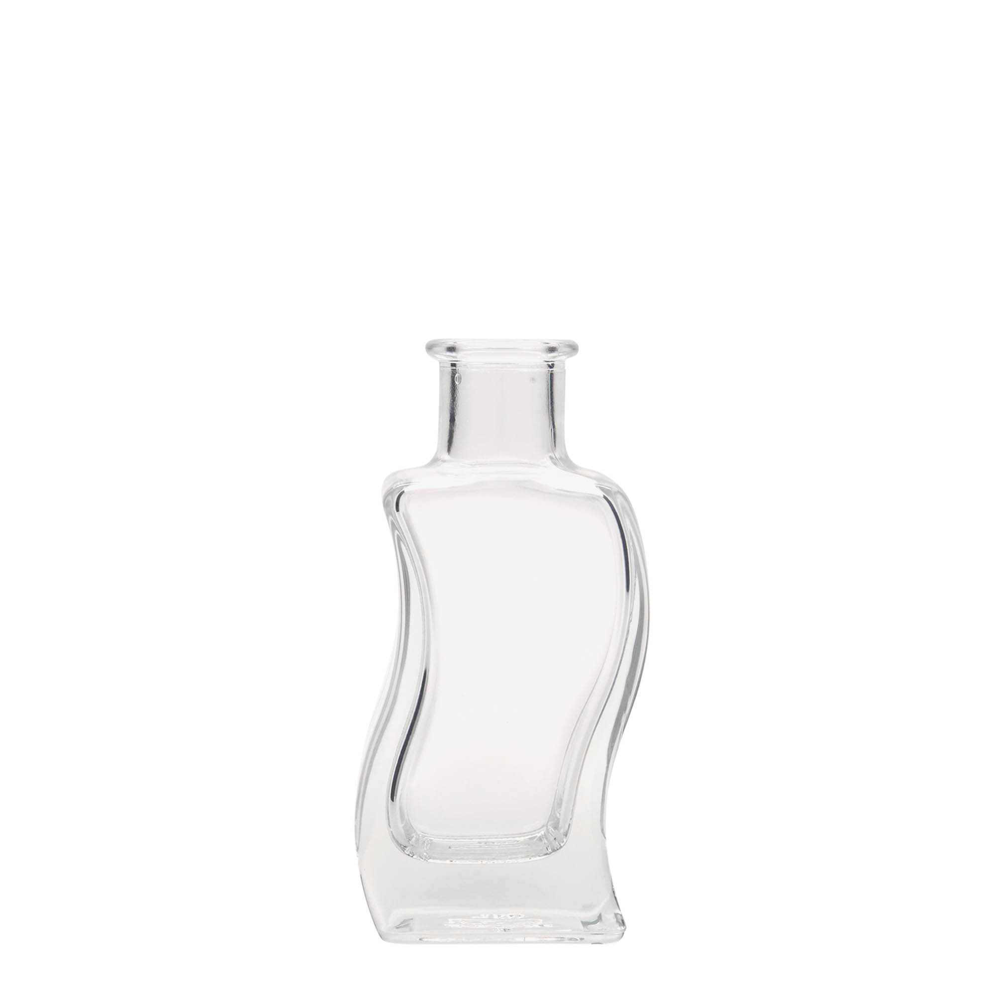 100 ml szklana butelka „Welle”, kwadratowa, otwór: korek 100 ml szklana butelka „Welle”, kwadratowa, otwór: korek