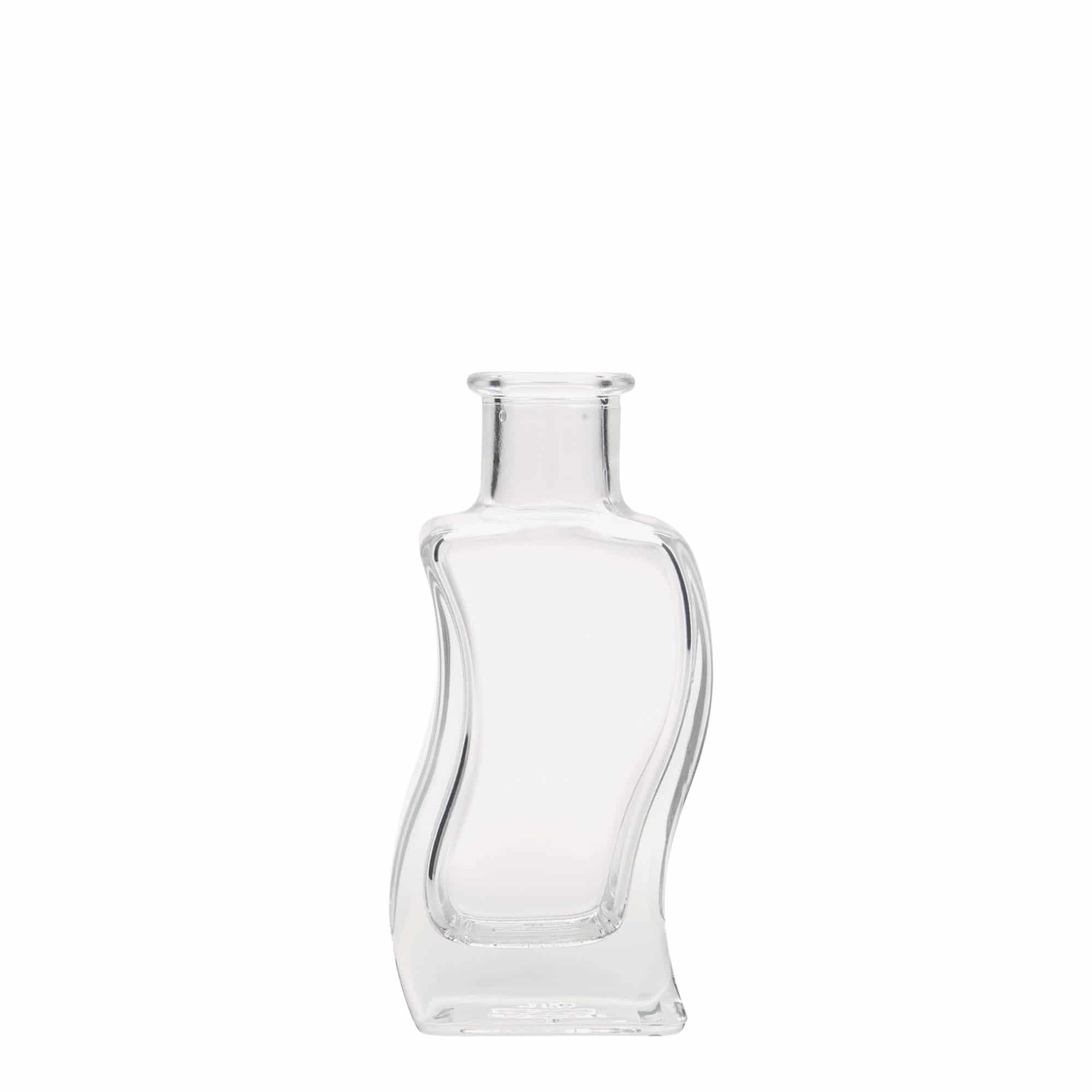100 ml szklana butelka „Welle”, kwadratowa, otwór: korek 100 ml szklana butelka „Welle”, kwadratowa, otwór: korek