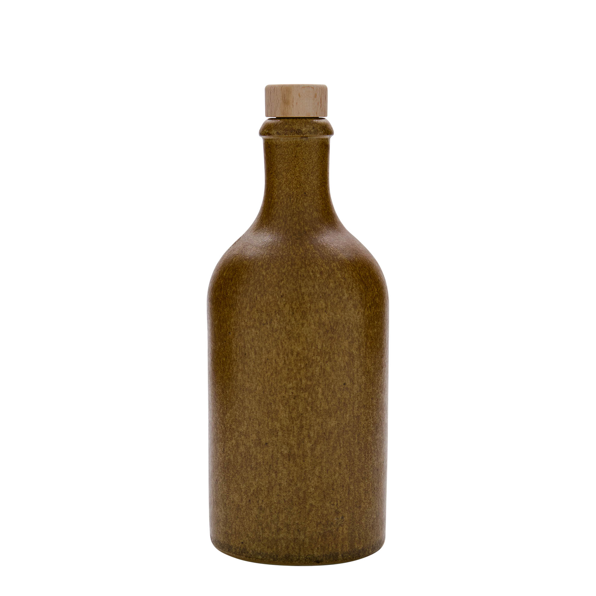 500 ml dzbanek do toniku, kamionka, brązowo-kryształowy, wylot: korek