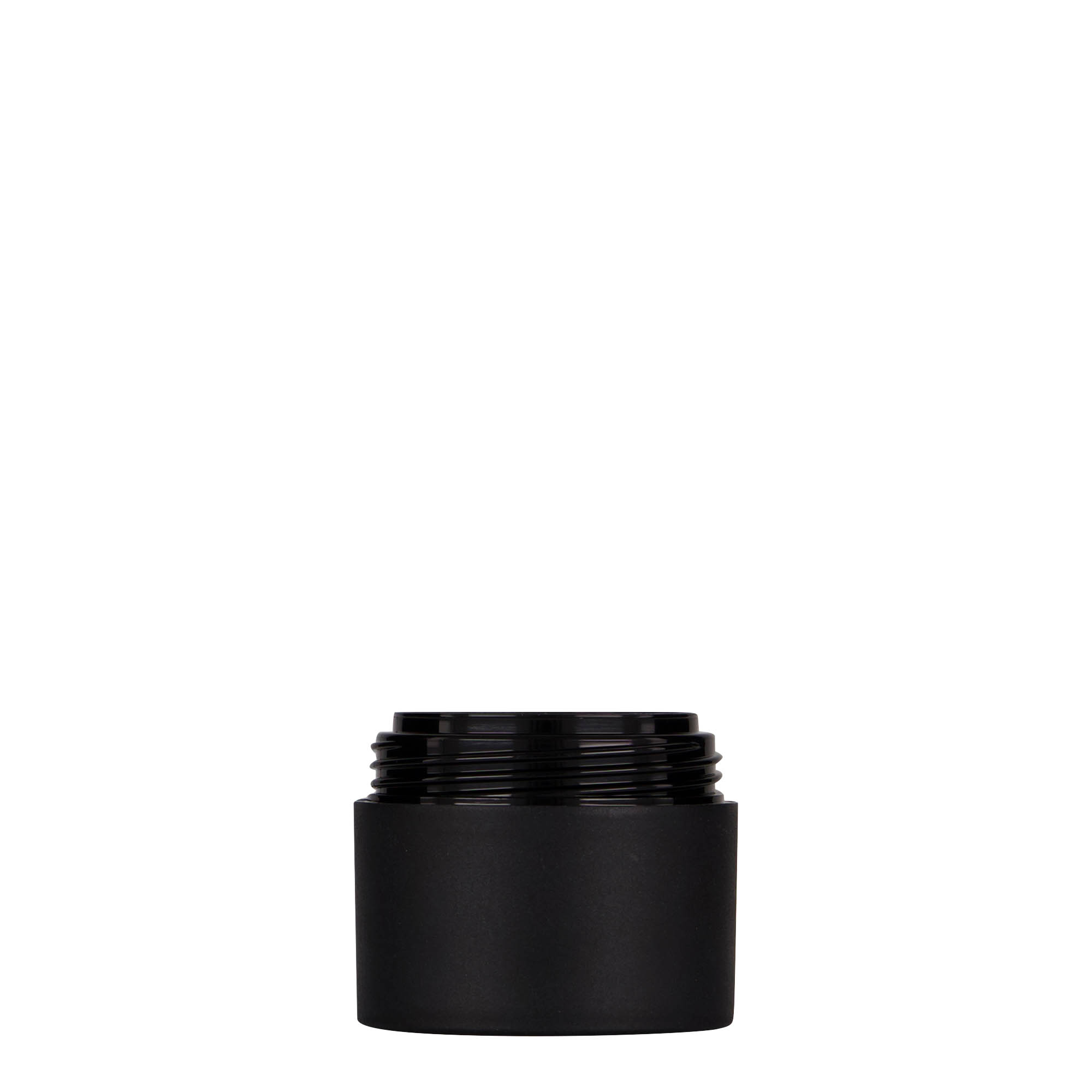 30 ml plastikowy pojemnik 'Antonella', PP, czarny, otwór: zakrętka na gwint 30 ml plastikowy pojemnik 'Antonella', PP, czarny, otwór: zakrętka na gwint