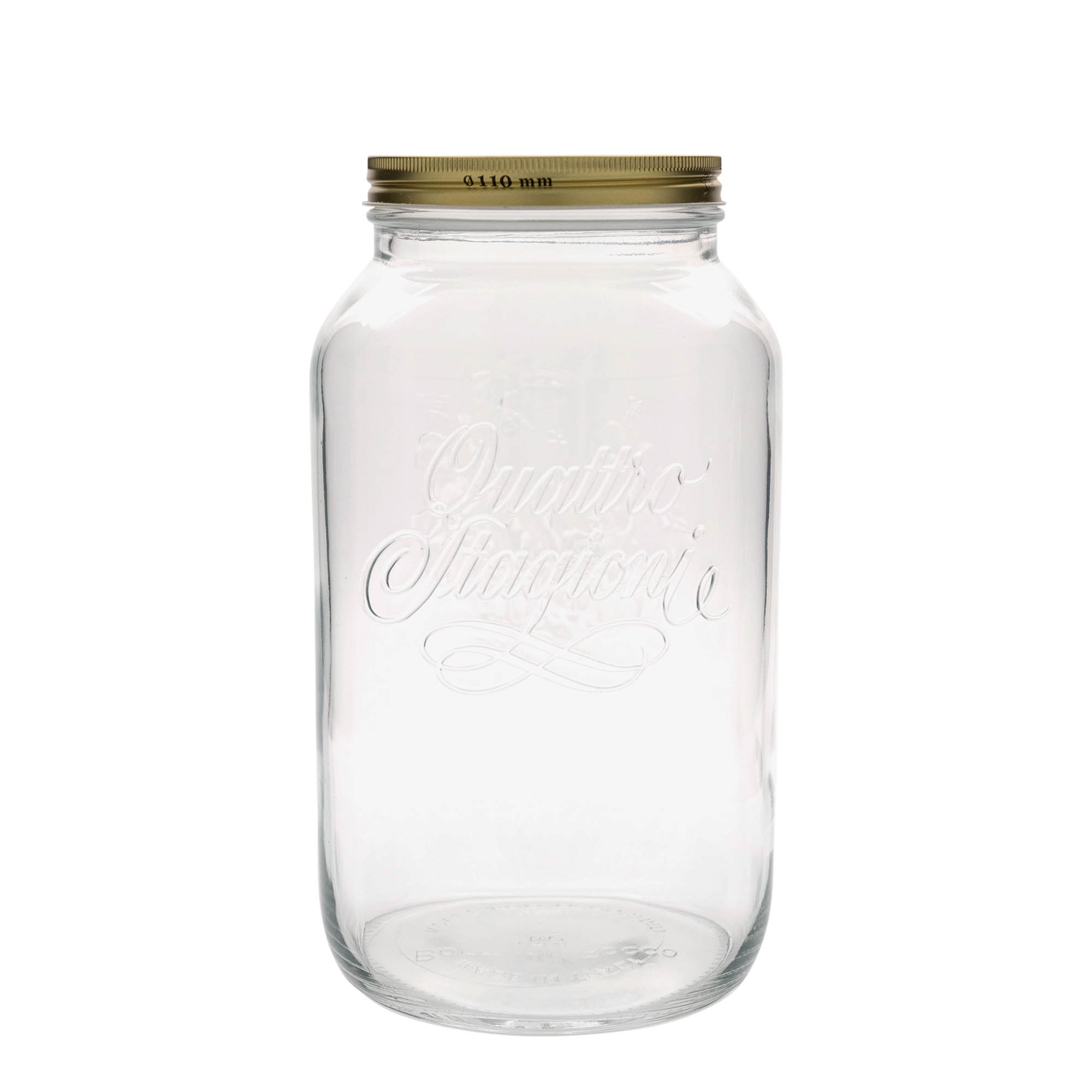 3.800 ml słoik szklany 'Quattro Stagioni', otwór: zakrętka 3.800 ml słoik szklany 'Quattro Stagioni', otwór: zakrętka