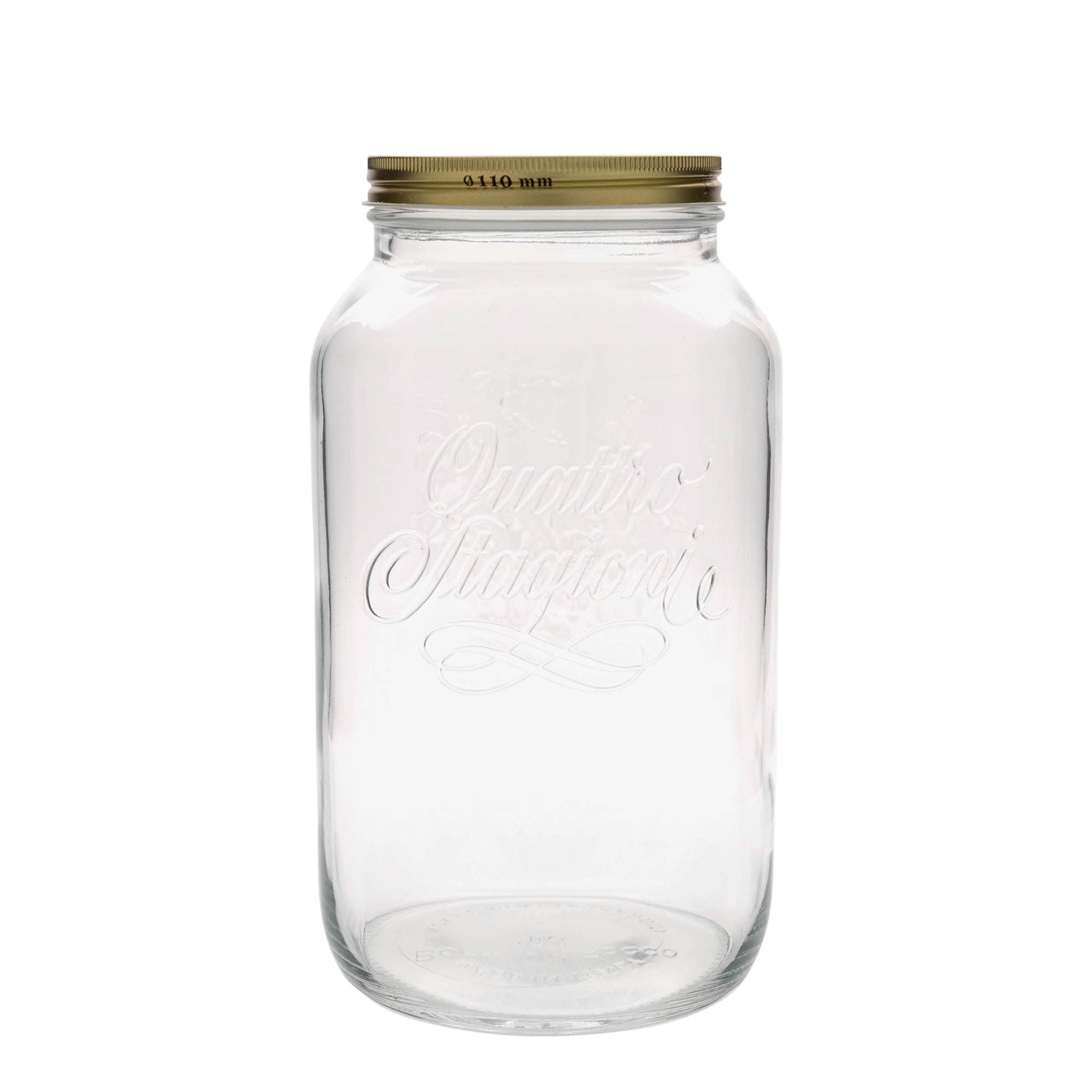 3.800 ml słoik szklany 'Quattro Stagioni', otwór: zakrętka 3.800 ml słoik szklany 'Quattro Stagioni', otwór: zakrętka