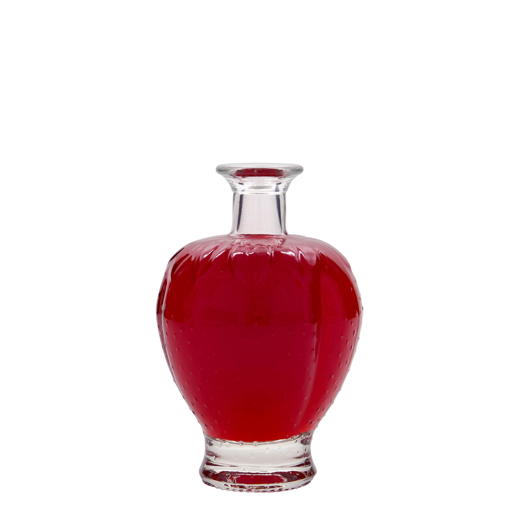 200 ml butelka szklana „Truskawka”, szyjka: korek 200 ml butelka szklana „Truskawka”, szyjka: korek