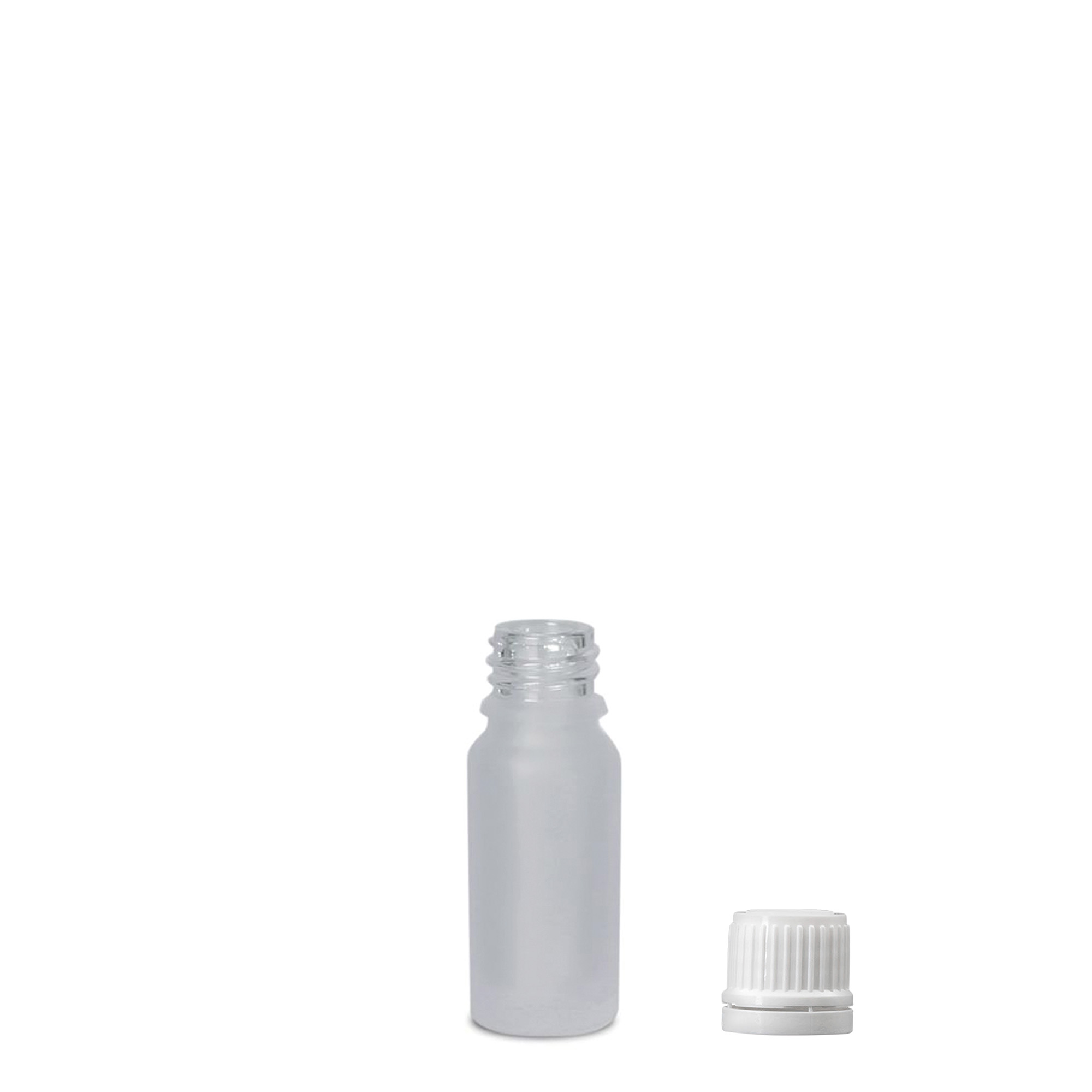 10 ml butelka medyczna, szkło, matowa, szyjka: DIN 18