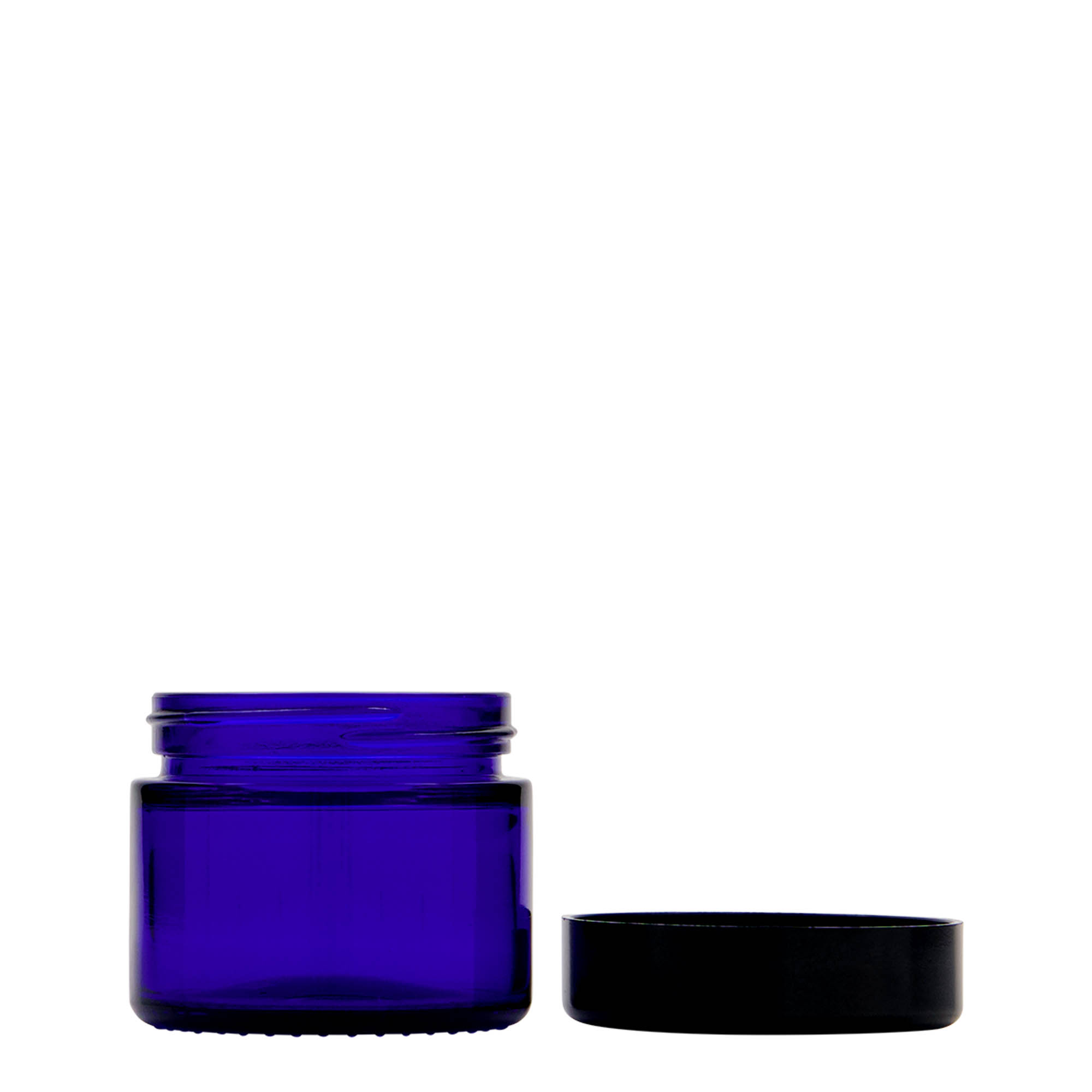 50 ml słoik 'Blue Edition', szkło, królewski błękit, wylot: zakrętka 50 ml słoik 'Blue Edition', szkło, królewski błękit, wylot: zakrętka