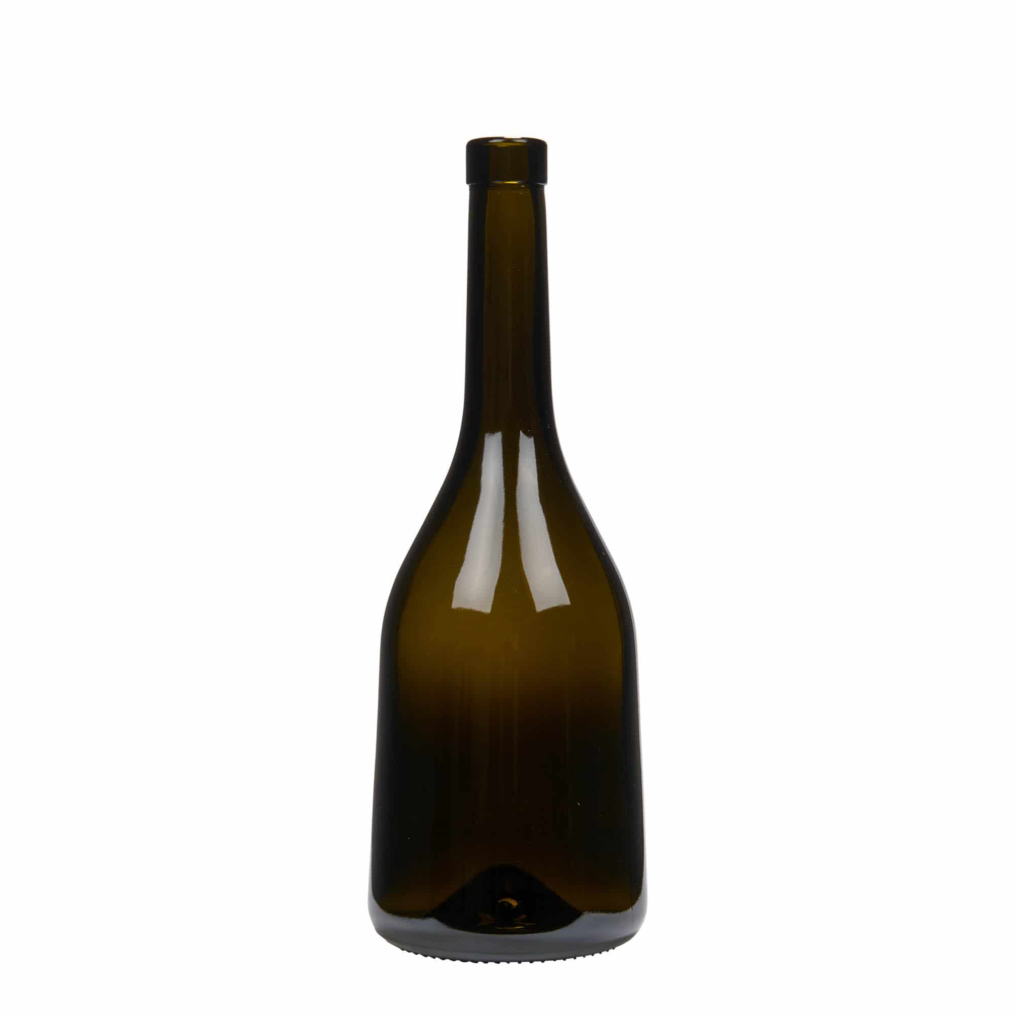750 ml butelka szklana 'Rustica', kolor zielony antyczny, zamknięcie: korek 750 ml butelka szklana 'Rustica', kolor zielony antyczny, zamknięcie: korek