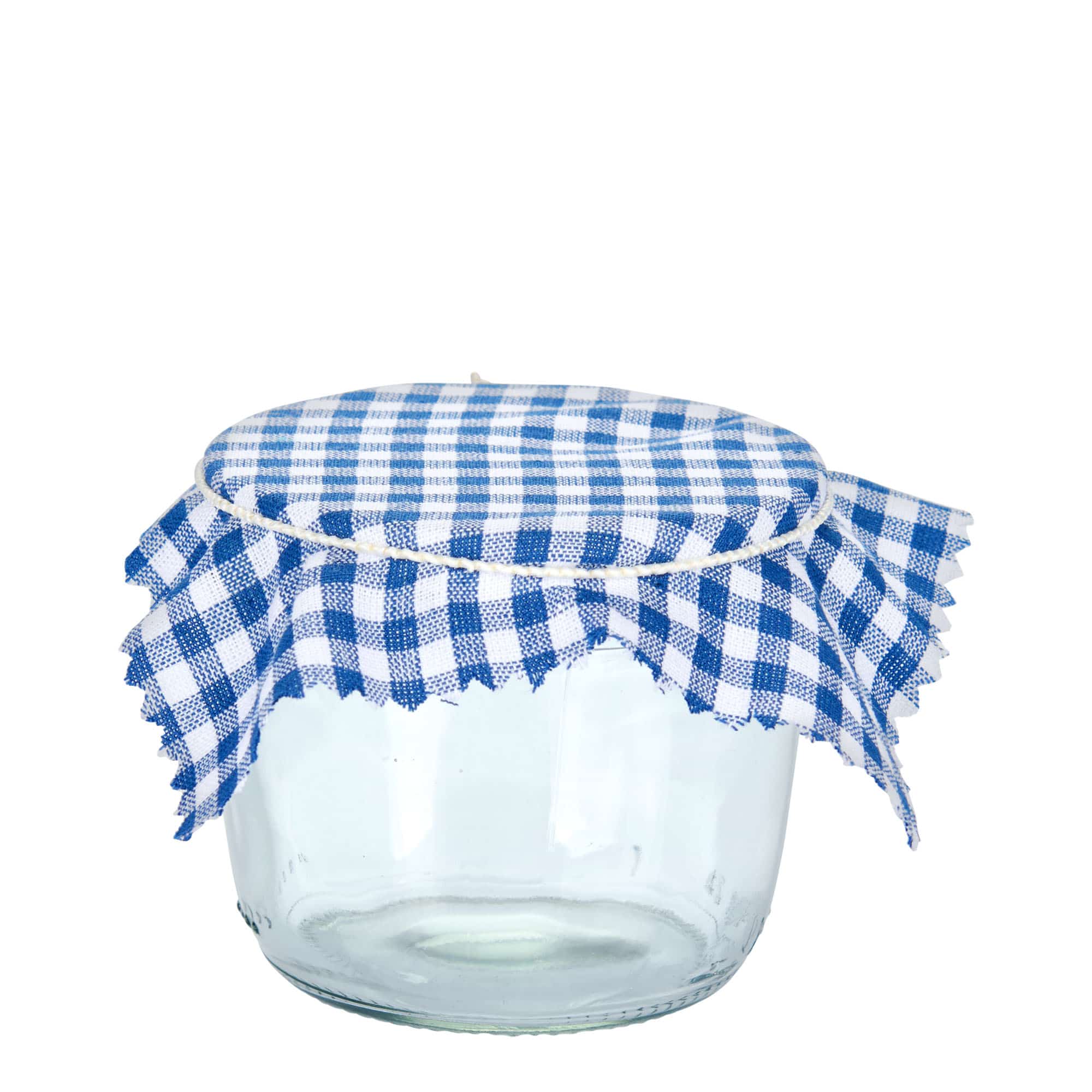 Materiałowa serwetka w kratkę 12x12, kwadratowa, tekstylna, ciemnoniebieska, gwint: TO38-TO53