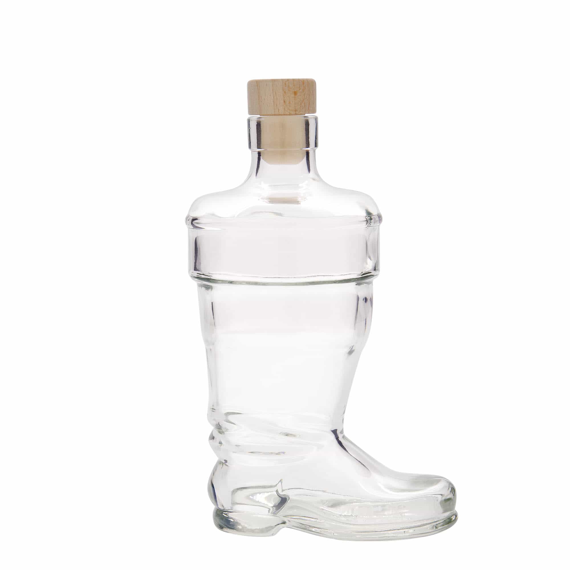 350 ml butelka szklana 'Buty', zamknięcie: korek