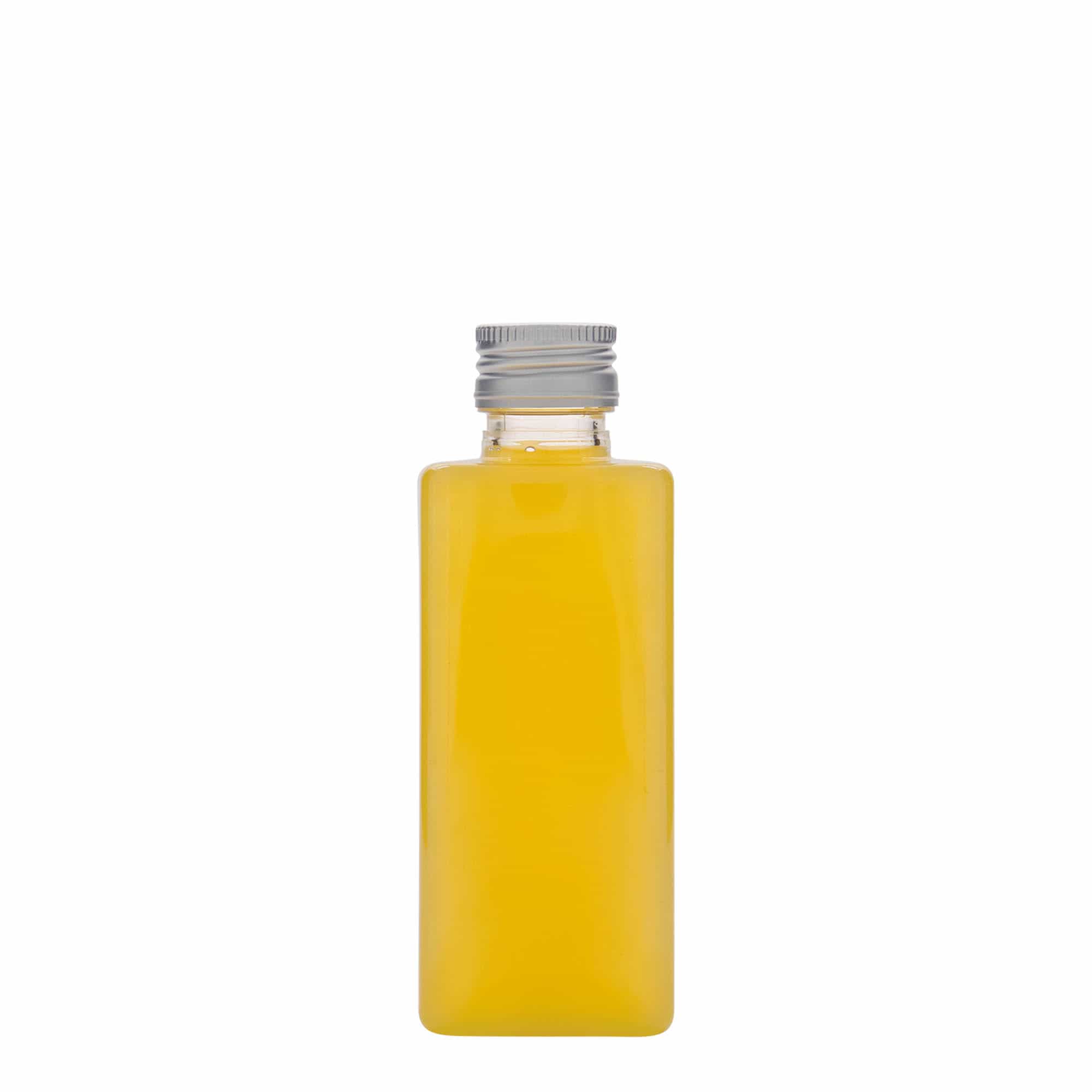 250 ml butelka PET „Karl”, kwadratowa, tworzywo sztuczne, gwint: PP 28