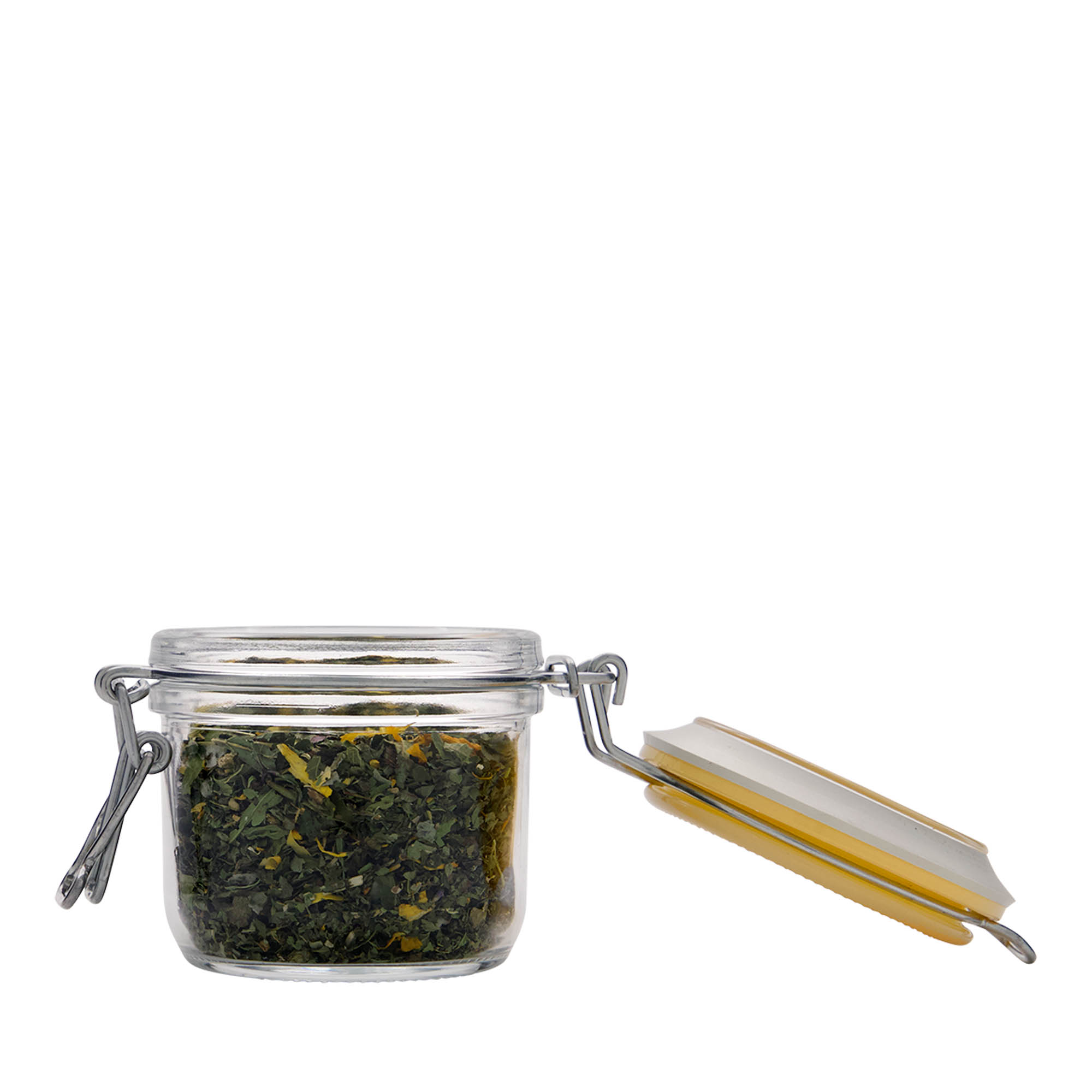 200 ml słoik z drucianym zamknięciem „Fido”, żółty, otwór: zamknięcie druciane 200 ml słoik z drucianym zamknięciem „Fido”, żółty, otwór: zamknięcie druciane