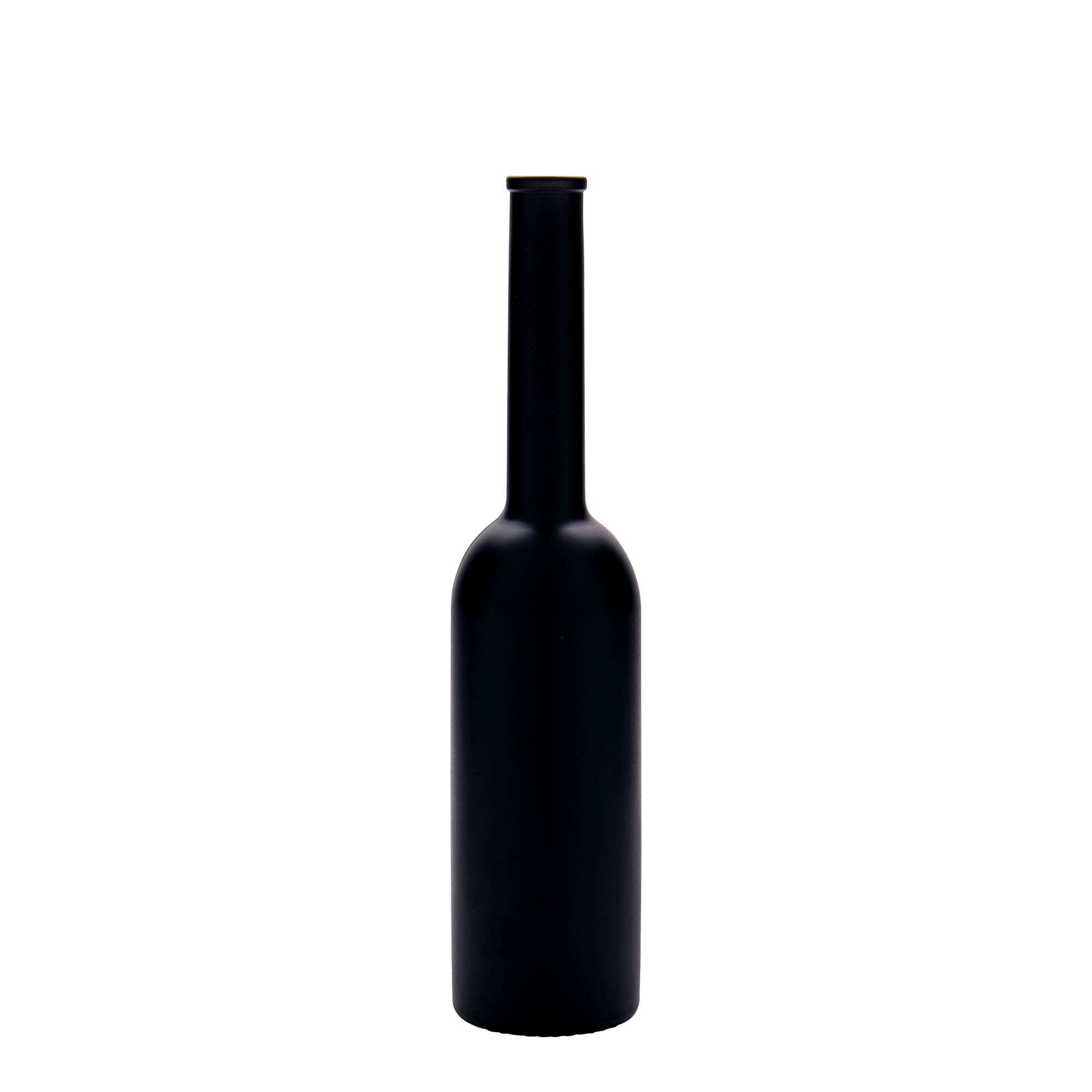 200 ml szklana butelka 'Opera', czarna, szyjka: korek 200 ml szklana butelka 'Opera', czarna, szyjka: korek