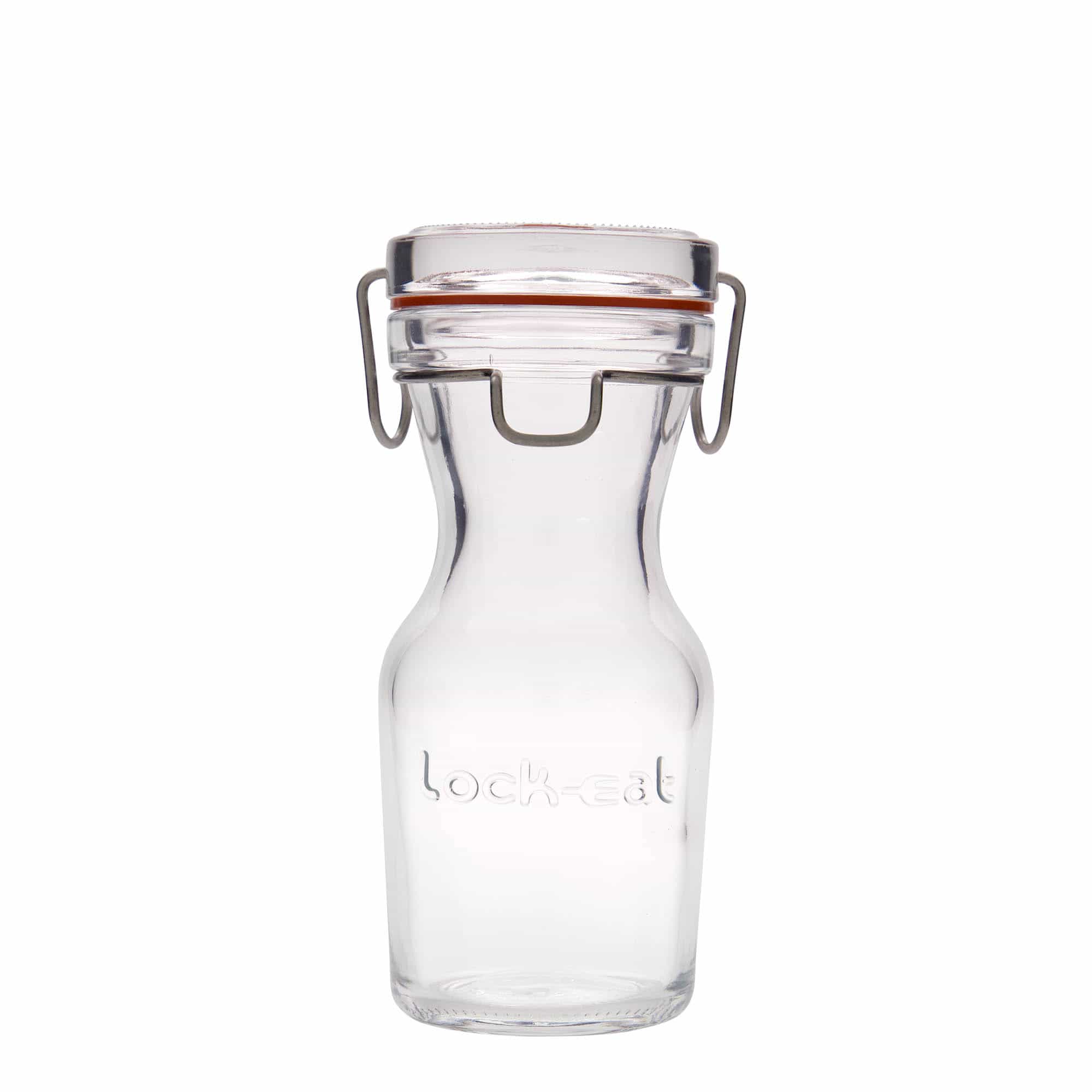250 ml szklana karafka 'Lock-Eat', zamknięcie: Zamknięcie pałąkowe