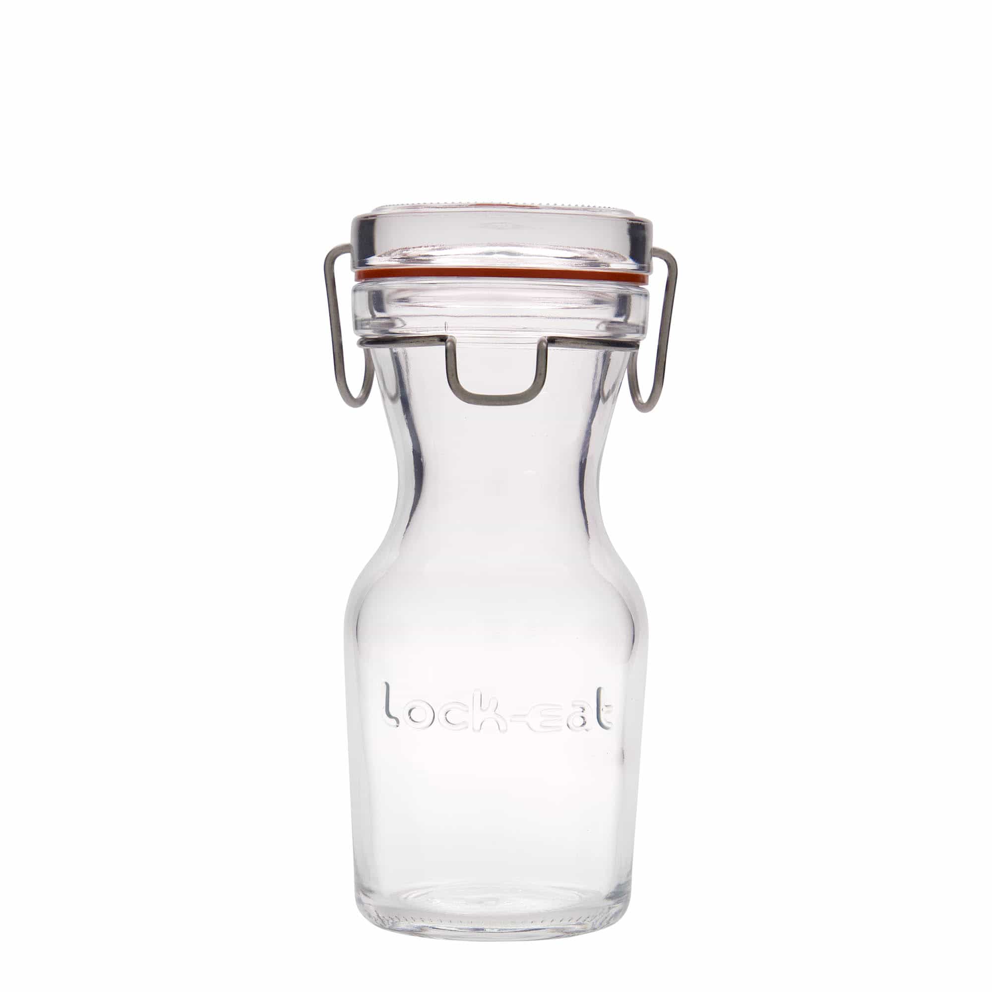 250 ml szklany karafka 'Lock-Eat', wylot: zamknięcie na druciany zatrzask