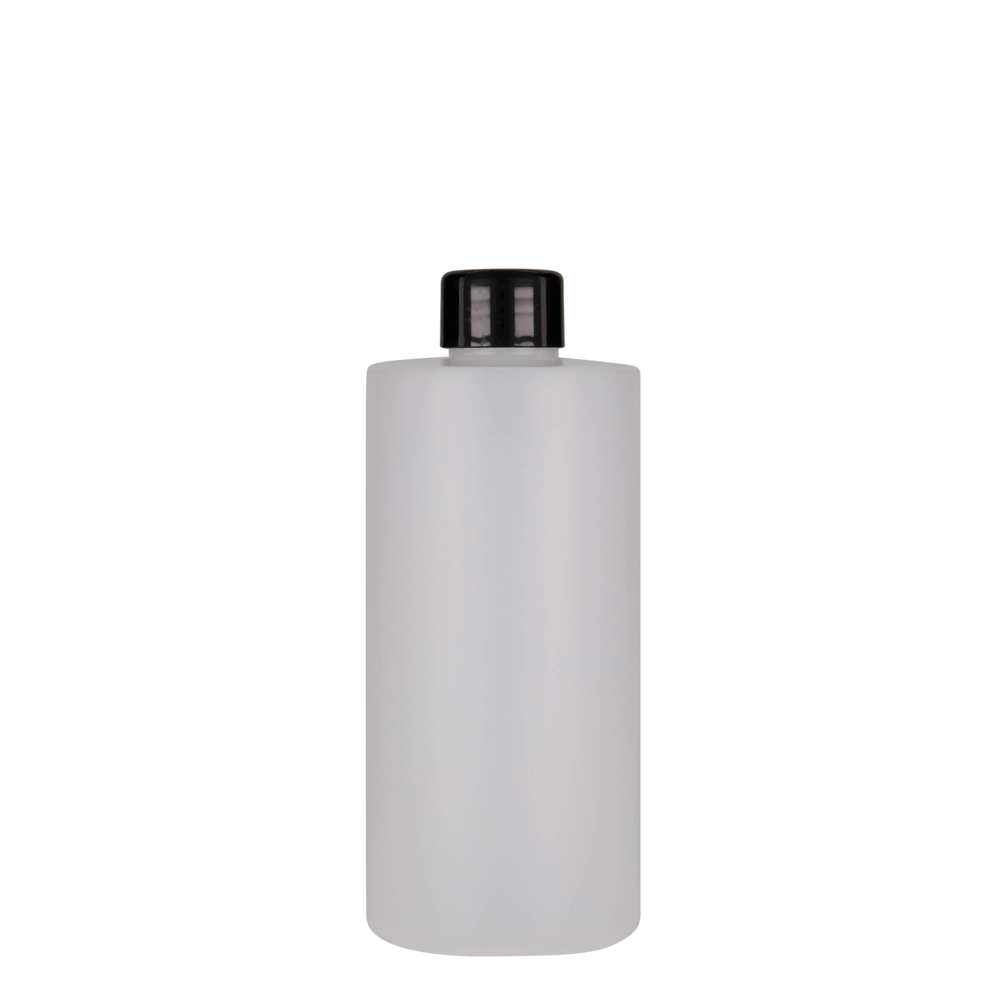 300 ml butelka plastikowa 'Pipe', HDPE, biała, gwint: 24/410