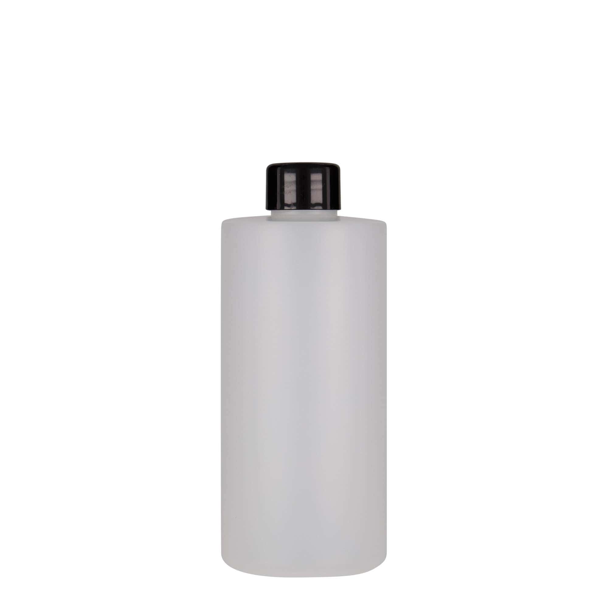 300 ml butelka plastikowa 'Pipe', HDPE, biała, gwint: 24/410