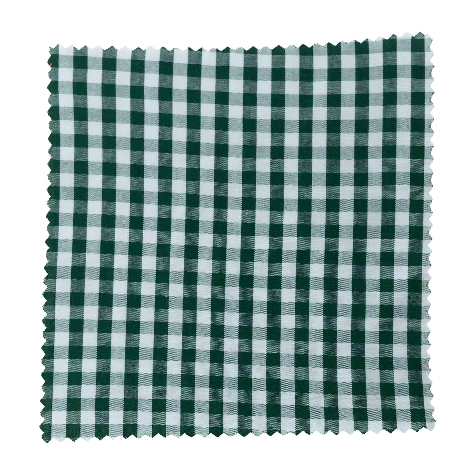 Kwadratowa serwetka materiałowa w kratę 15x15, tekstylna, ciemnozielona, gwint: TO58-TO82