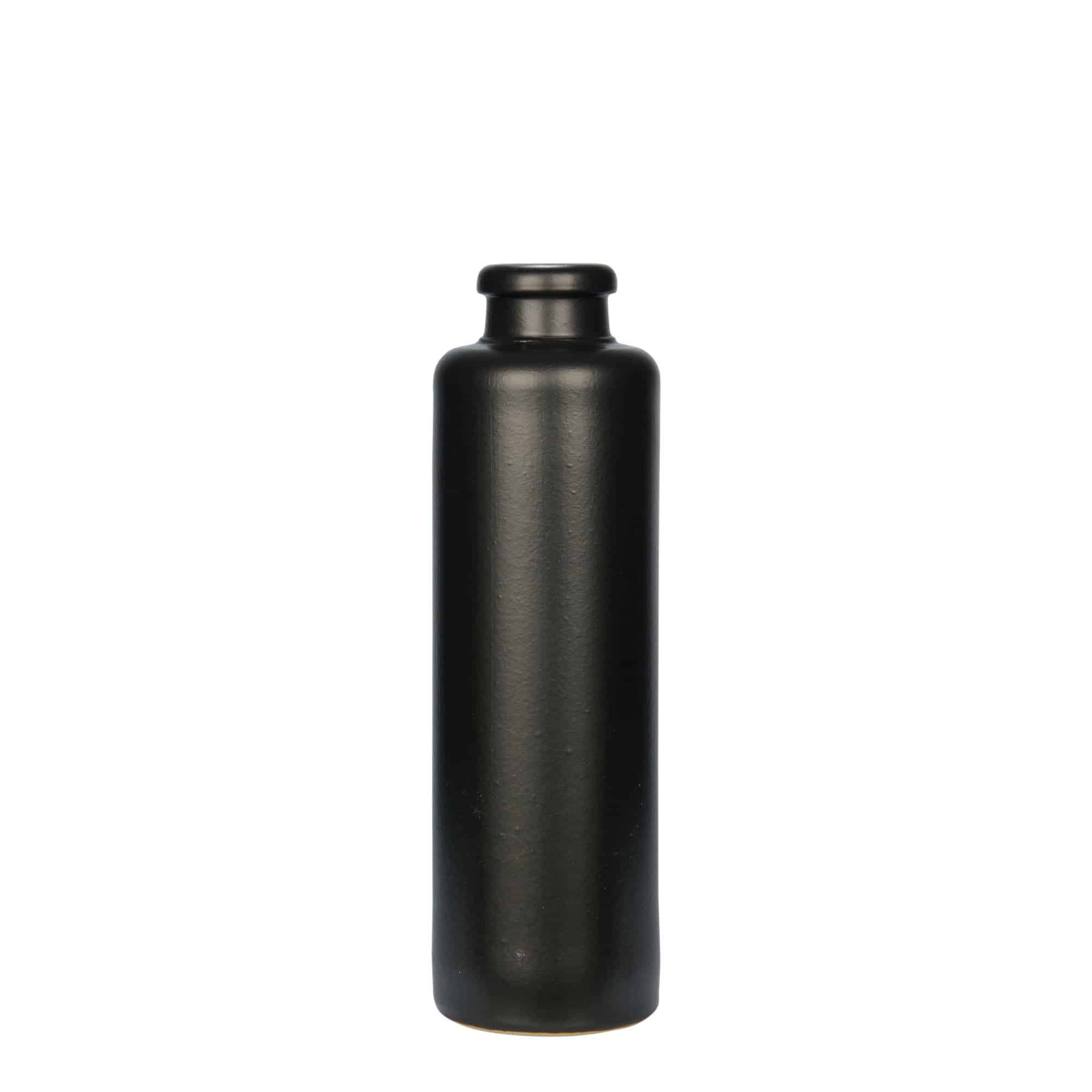 200 ml dzbanek do toniku, kamionka, czarny, wylot: korek