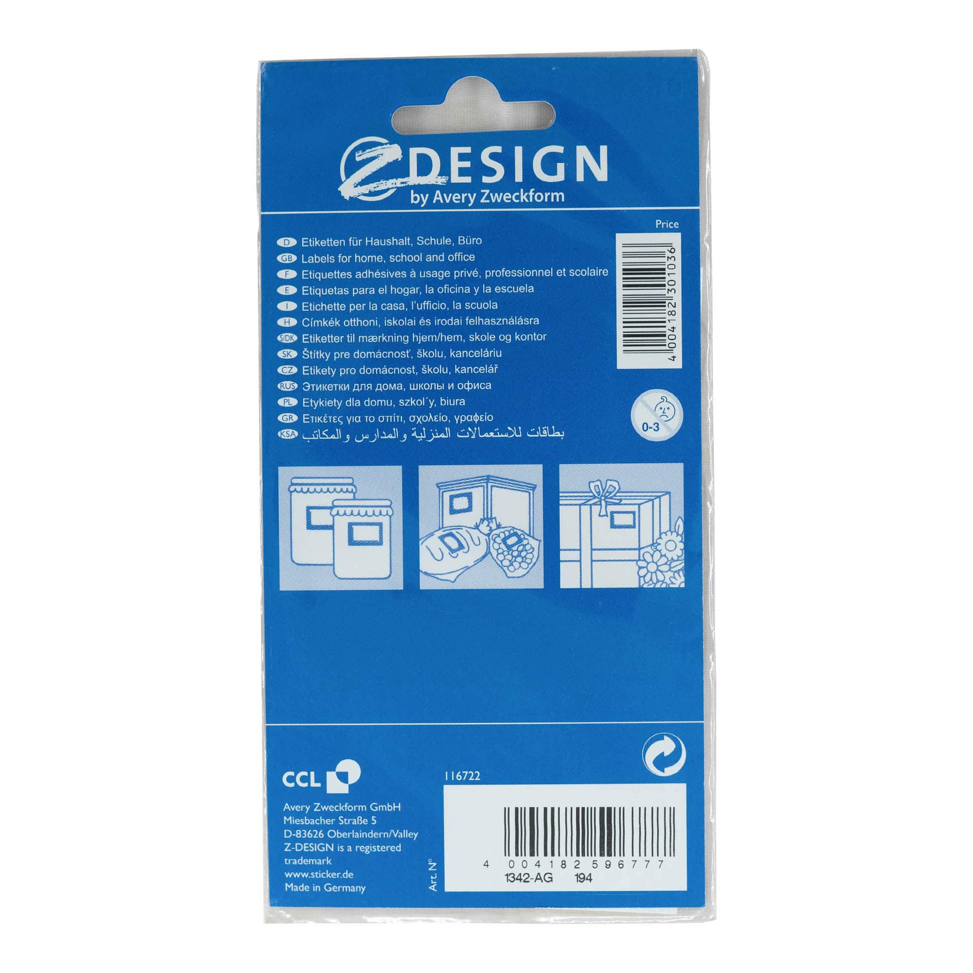 Zweckform etykiety „Kosz owoców”, prostokątne, papierowe, wielokolorowe Zweckform etykiety „Kosz owoców”, prostokątne, papierowe, wielokolorowe