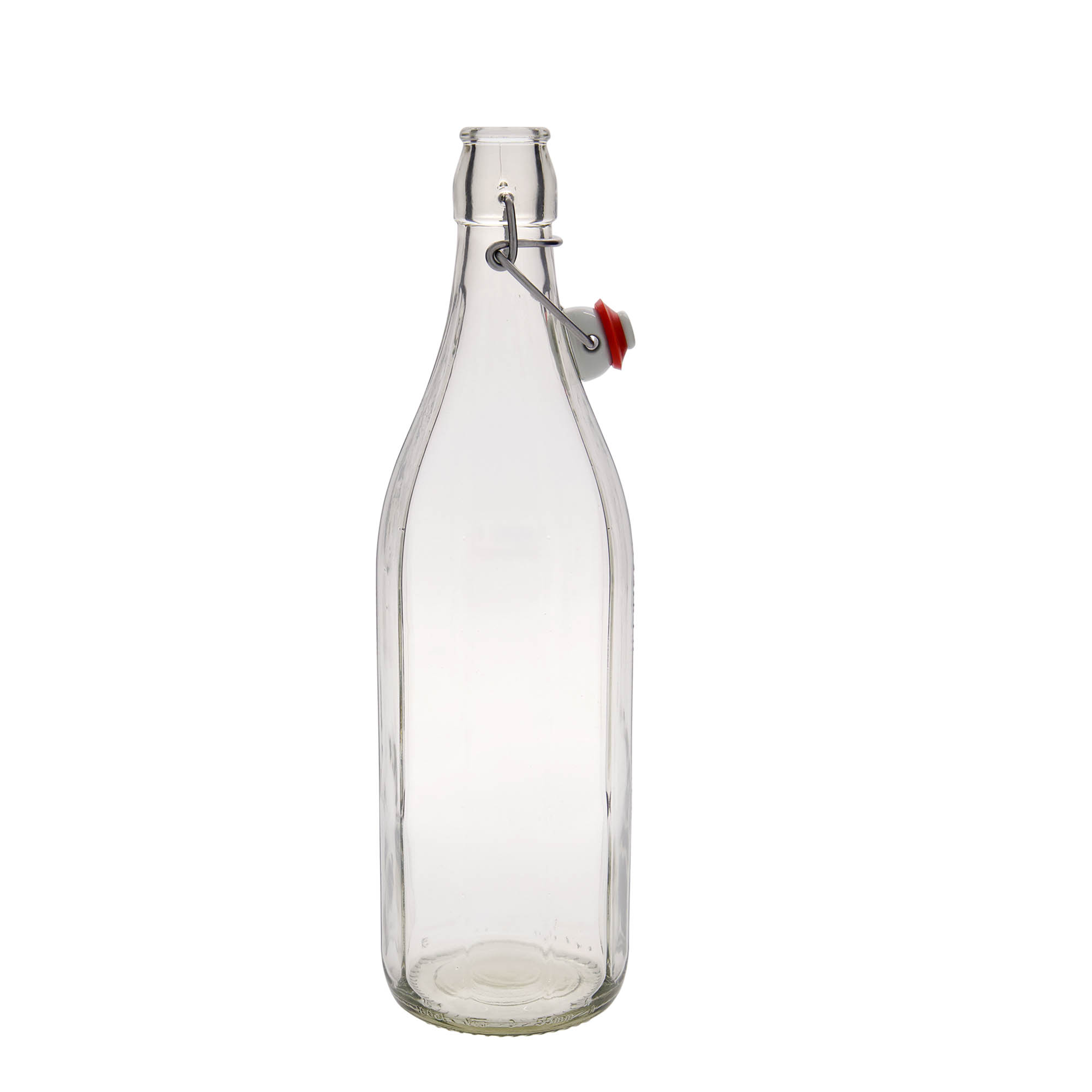 1.000 ml butelka szklana 'Bravo' #, dziesięciokątna, otwór: zamknięcie na klamrę 1.000 ml butelka szklana 'Bravo' #, dziesięciokątna, otwór: zamknięcie na klamrę