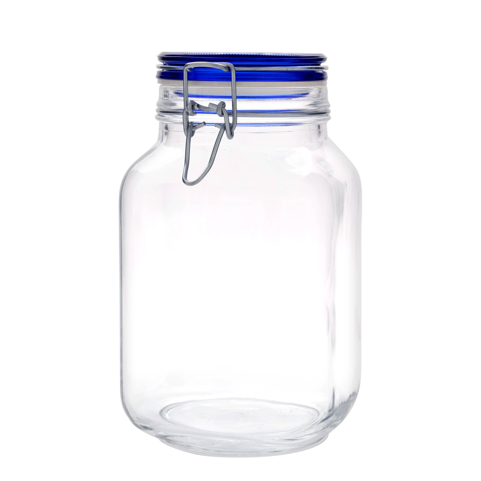 2.000 ml słoik z drucianym zamknięciem 'Fido' niebieska pokrywka, kwadratowy, otwór: zamknięcie z drucianym zaczepem 2.000 ml słoik z drucianym zamknięciem 'Fido' niebieska pokrywka, kwadratowy, otwór: zamknięcie z drucianym zaczepem