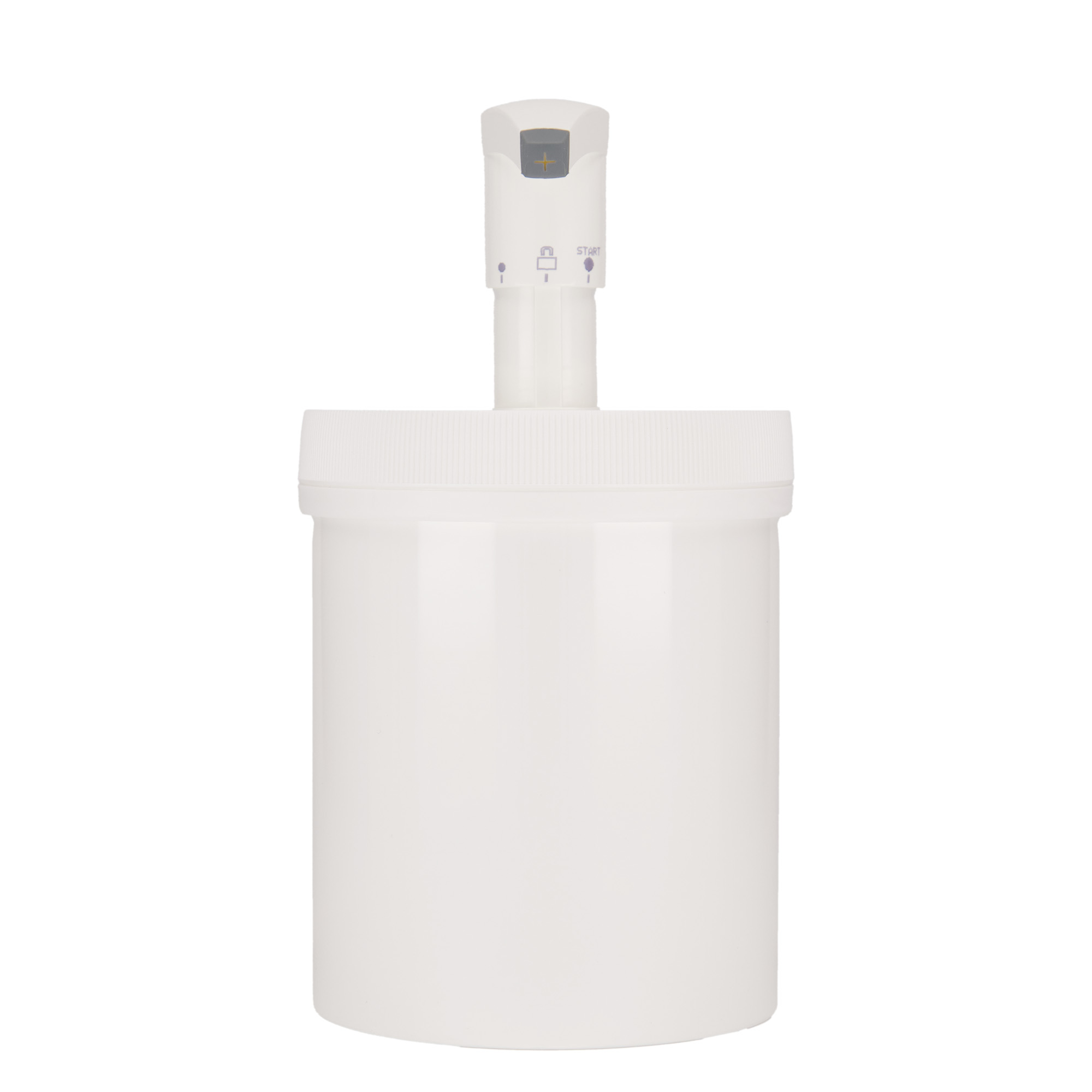 1,240 ml butelka dozująca „Securibox”, tworzywo sztuczne PP, biała, otwór: zakrętka