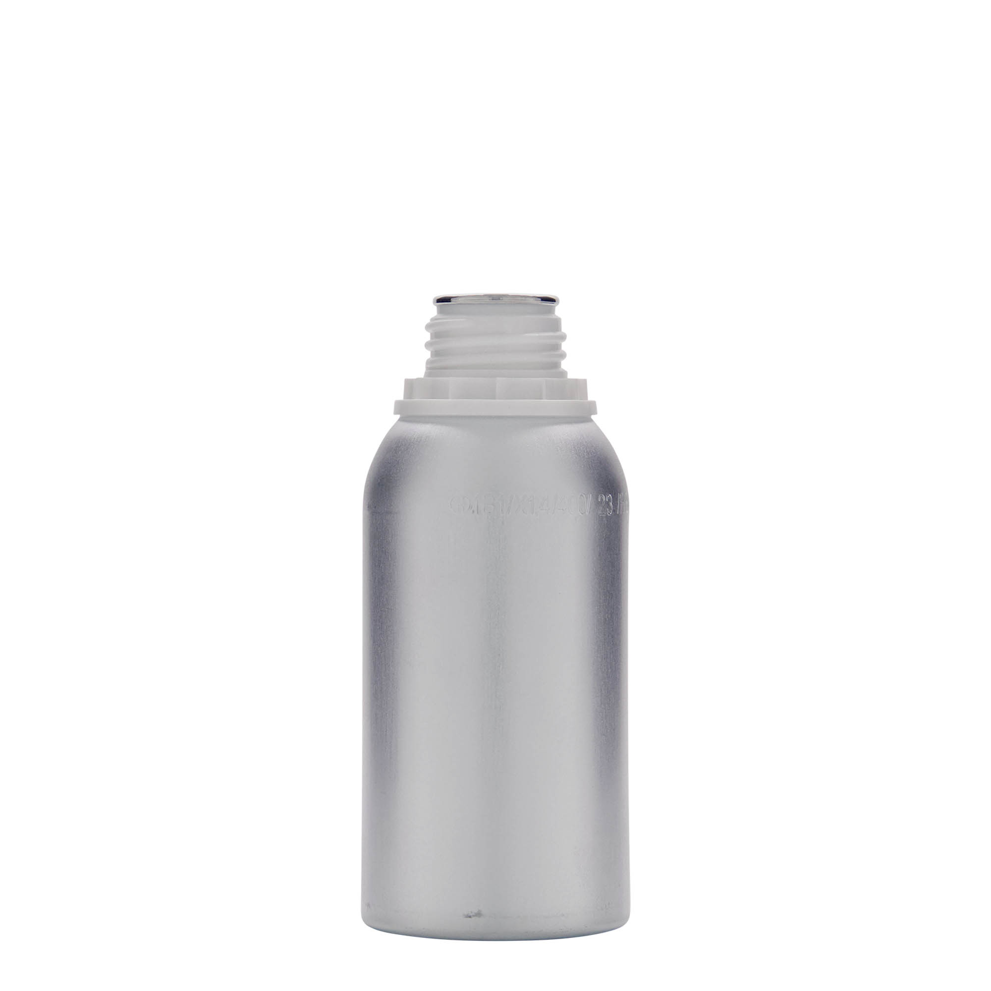 275 ml butelka aluminiowa, metal, srebrny, gwint: DIN 32