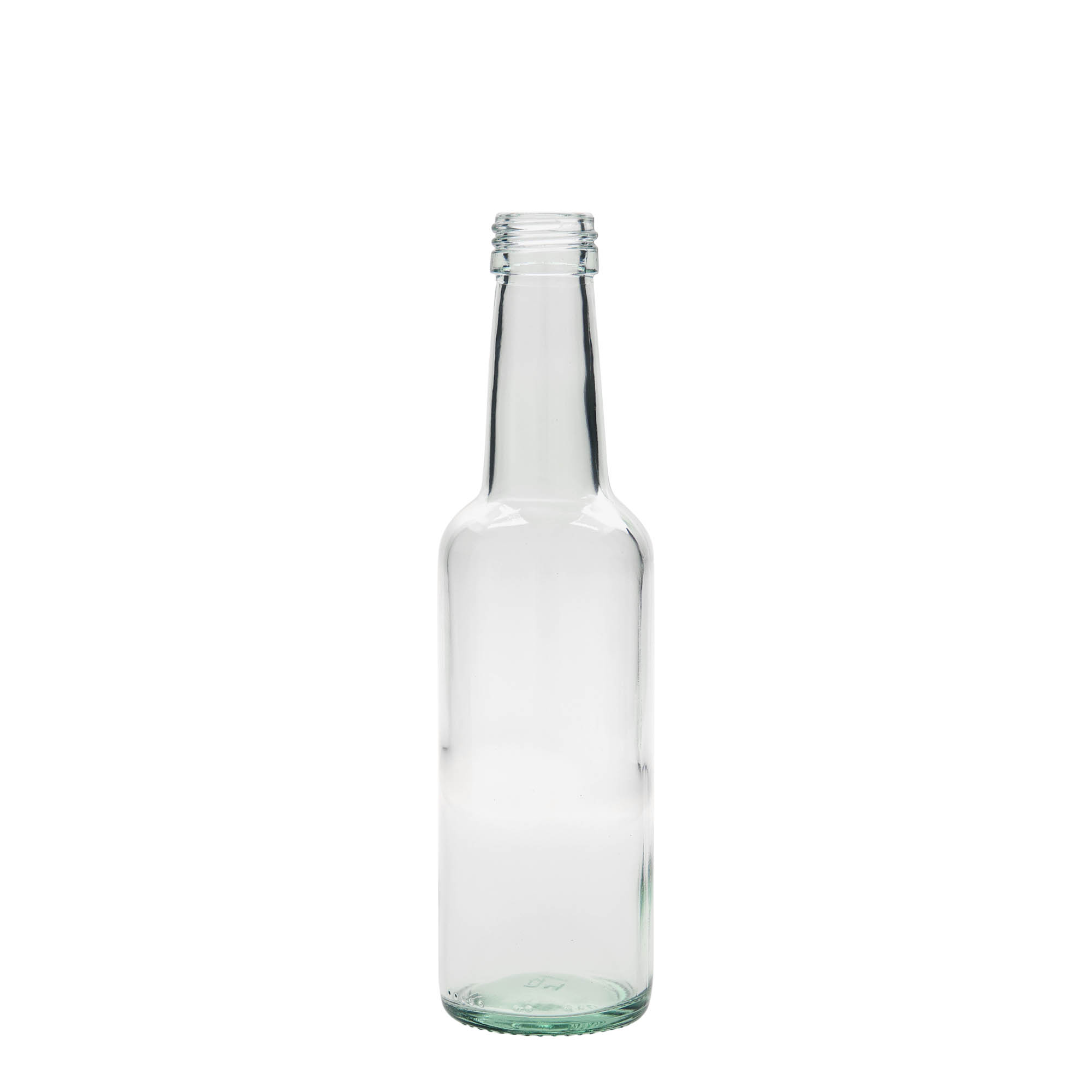 250 ml butelka szklana o prostym szyjce, gwint: PP 28