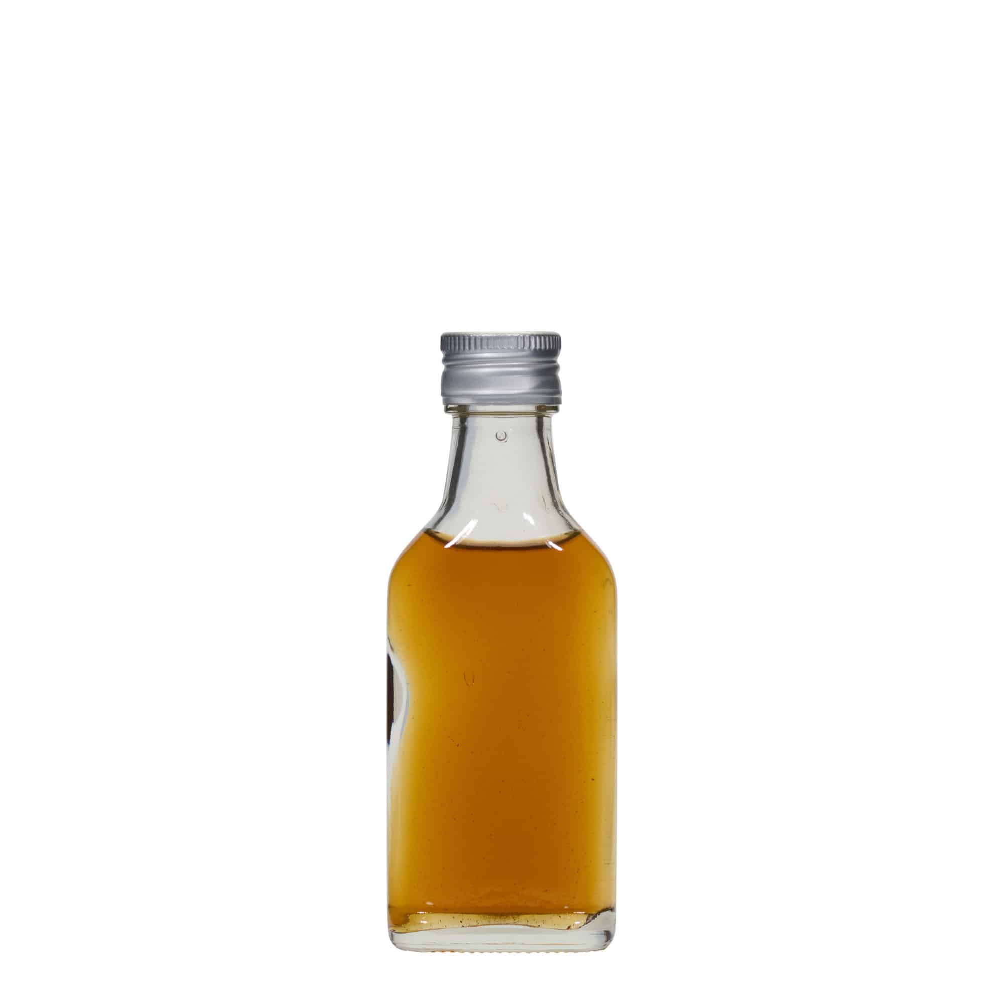 40 ml butelka piersiówka, prostokątna, zamknięcie: PP 22