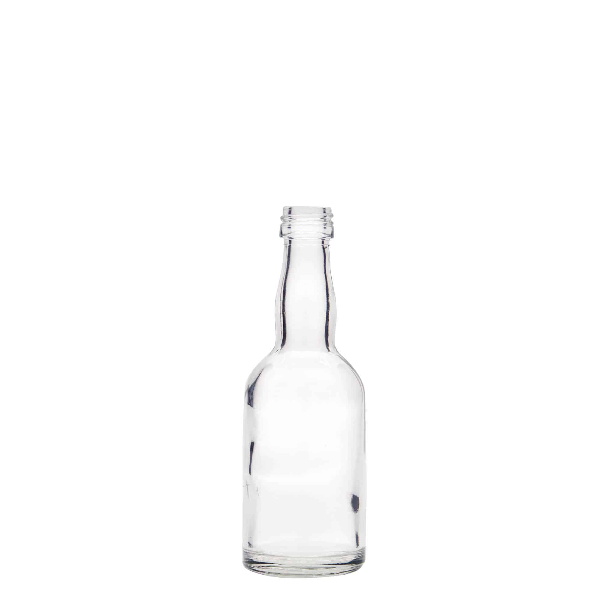 50 ml butelka szklana 'Proba', zamknięcie: PP 18 50 ml butelka szklana 'Proba', zamknięcie: PP 18