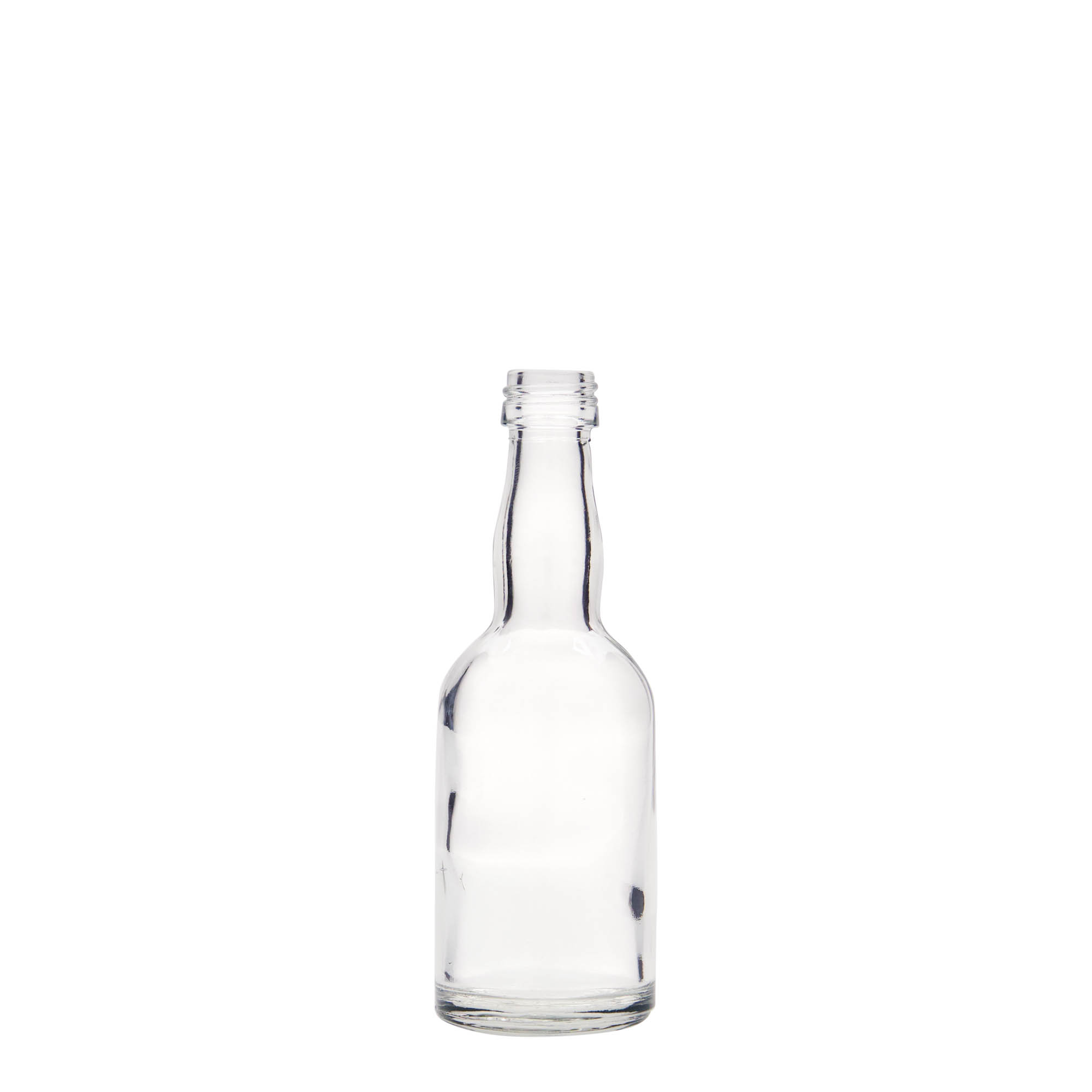 50 ml butelka szklana 'Proba', szyjka: PP 18 50 ml butelka szklana 'Proba', szyjka: PP 18