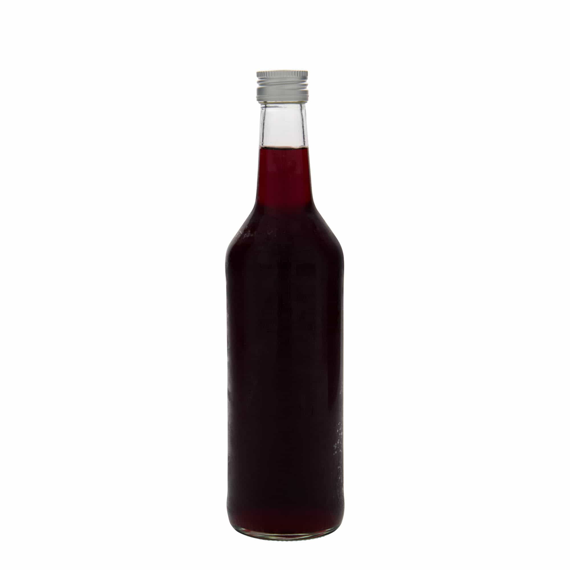 500 ml butelka szklana z prostą szyjką, zamknięcie: PP 28