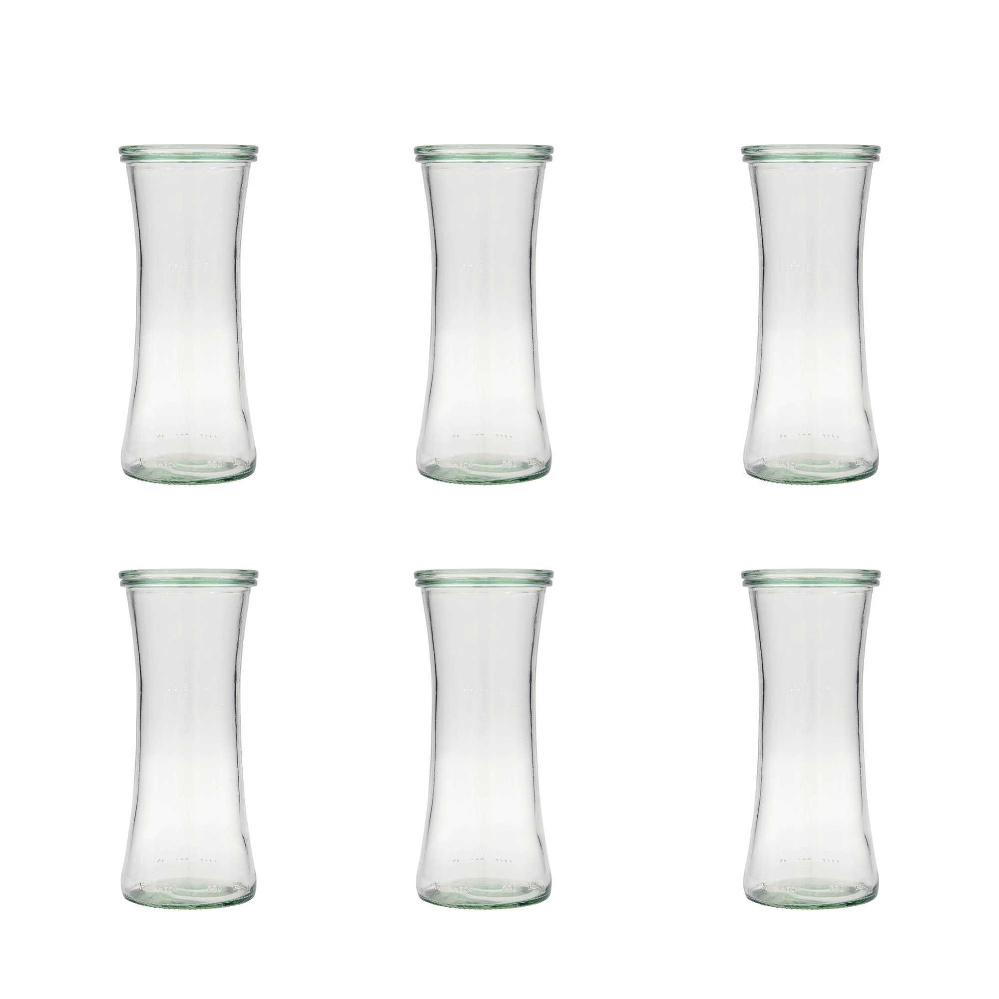 6x 730 ml słoik WECK Gourmet z szklanym wieczkiem RR 80