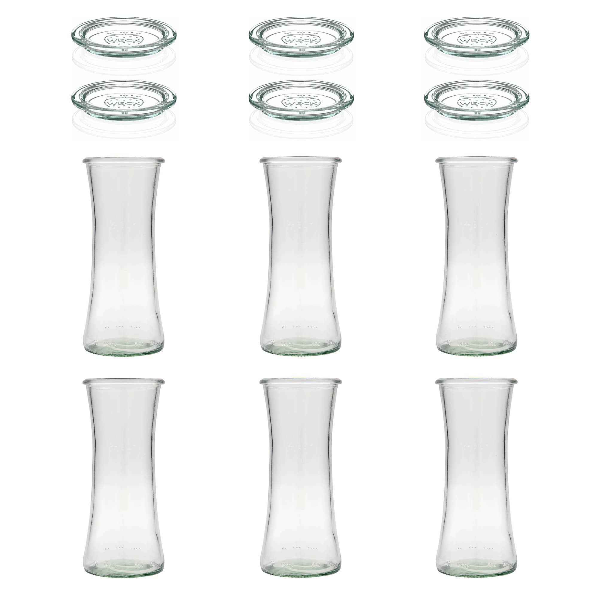 6x 730 ml słoik WECK Gourmet z szklanym wieczkiem RR 80