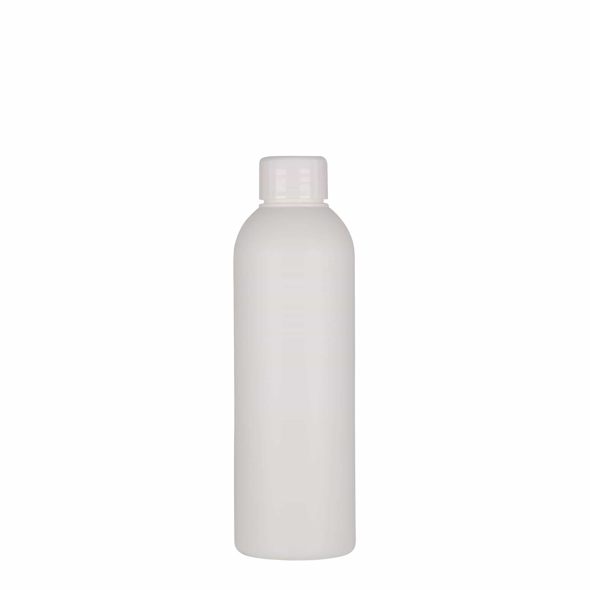 200 ml plastikowa butelka „Tuffy”, HDPE, biała, gwint: 24/410