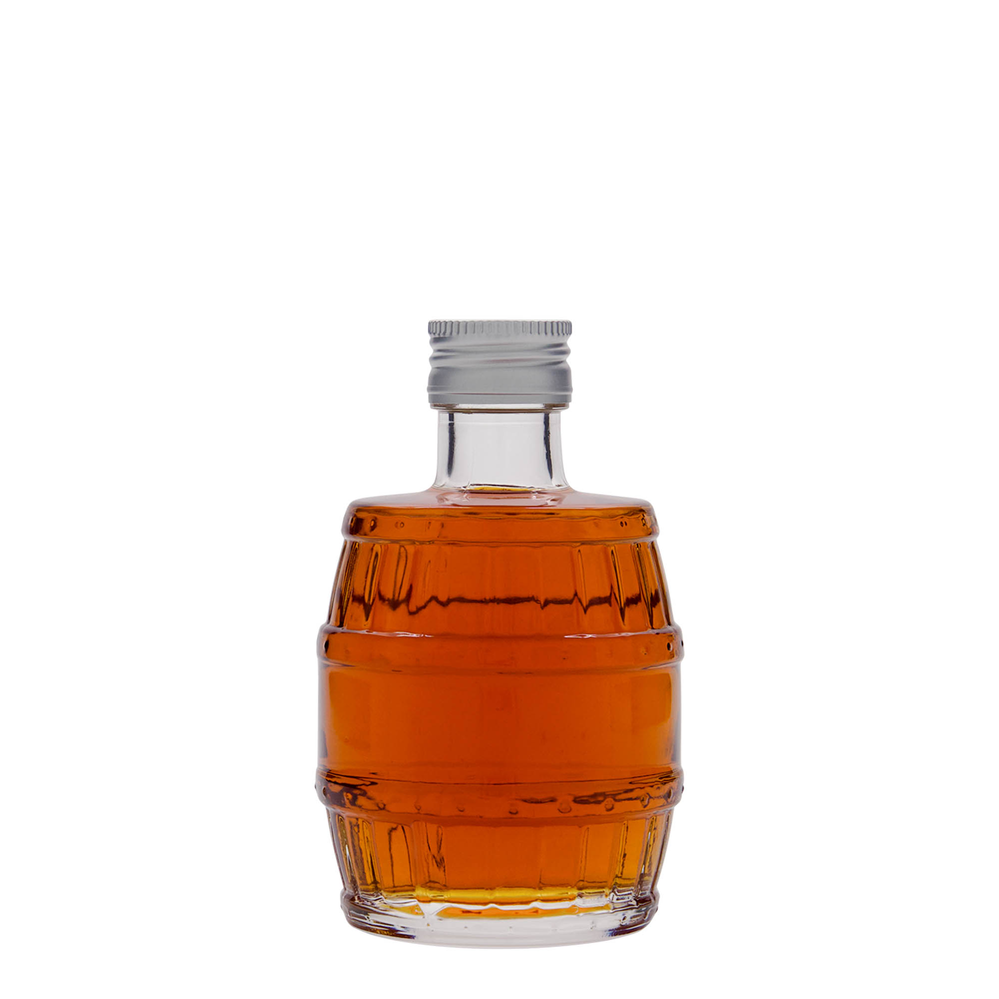 200 ml butelka szklana „beczka”, gwint: PP 28 200 ml butelka szklana „beczka”, gwint: PP 28