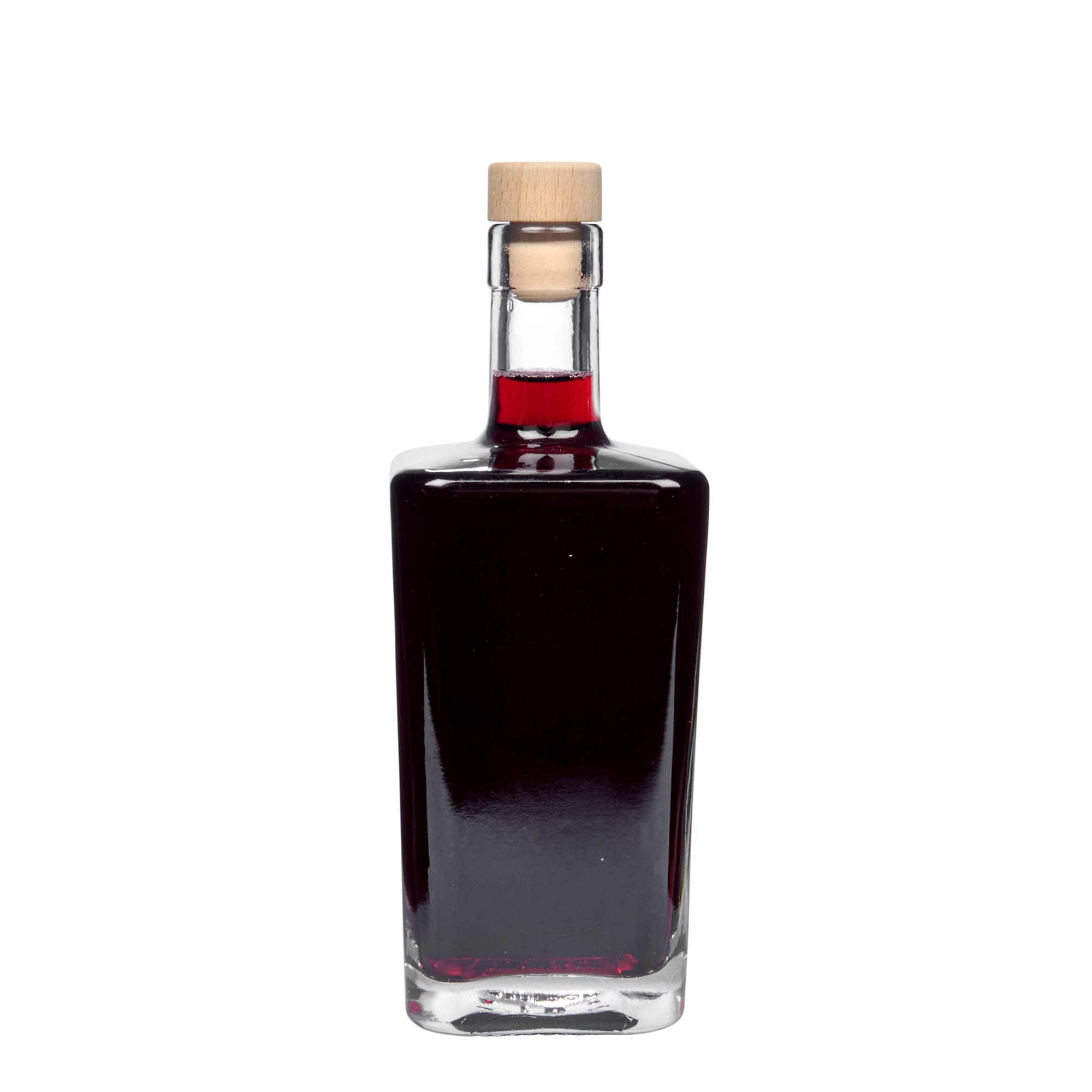 500 ml butelka szklana 'Noel', kwadratowa, zamknięcie: korek 500 ml butelka szklana 'Noel', kwadratowa, zamknięcie: korek