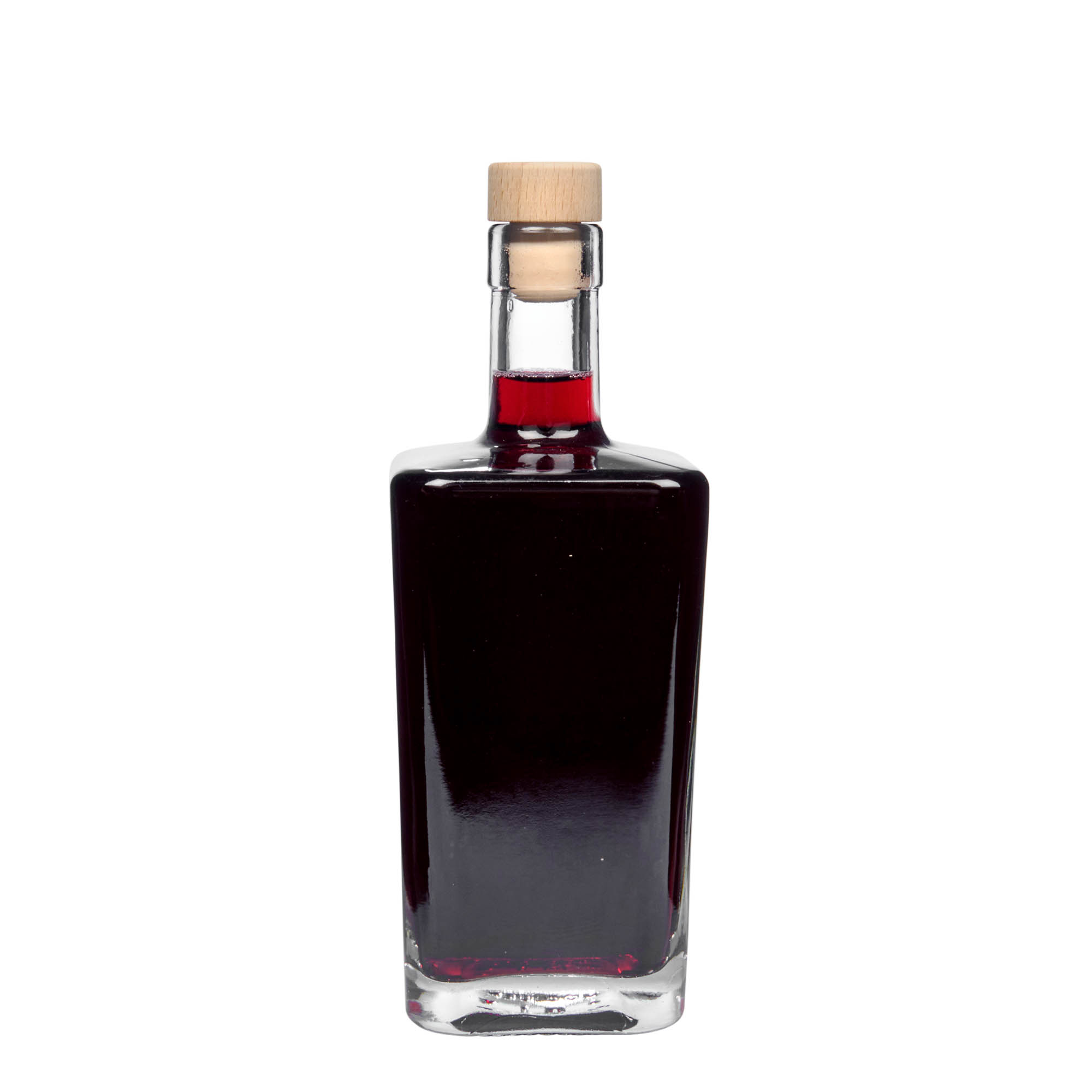 Butelka szklana 500 ml „Noel”, kwadratowa, wylot: korek Butelka szklana 500 ml „Noel”, kwadratowa, wylot: korek