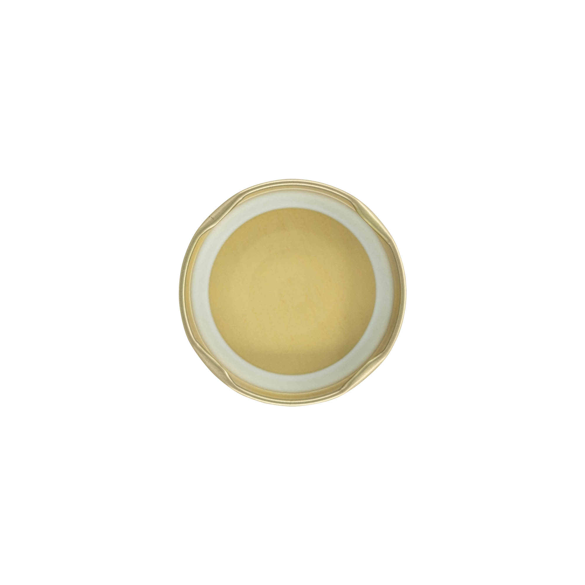 Zakrywka Twist-Off, blacha biała, złota, do szyjki: TO 58