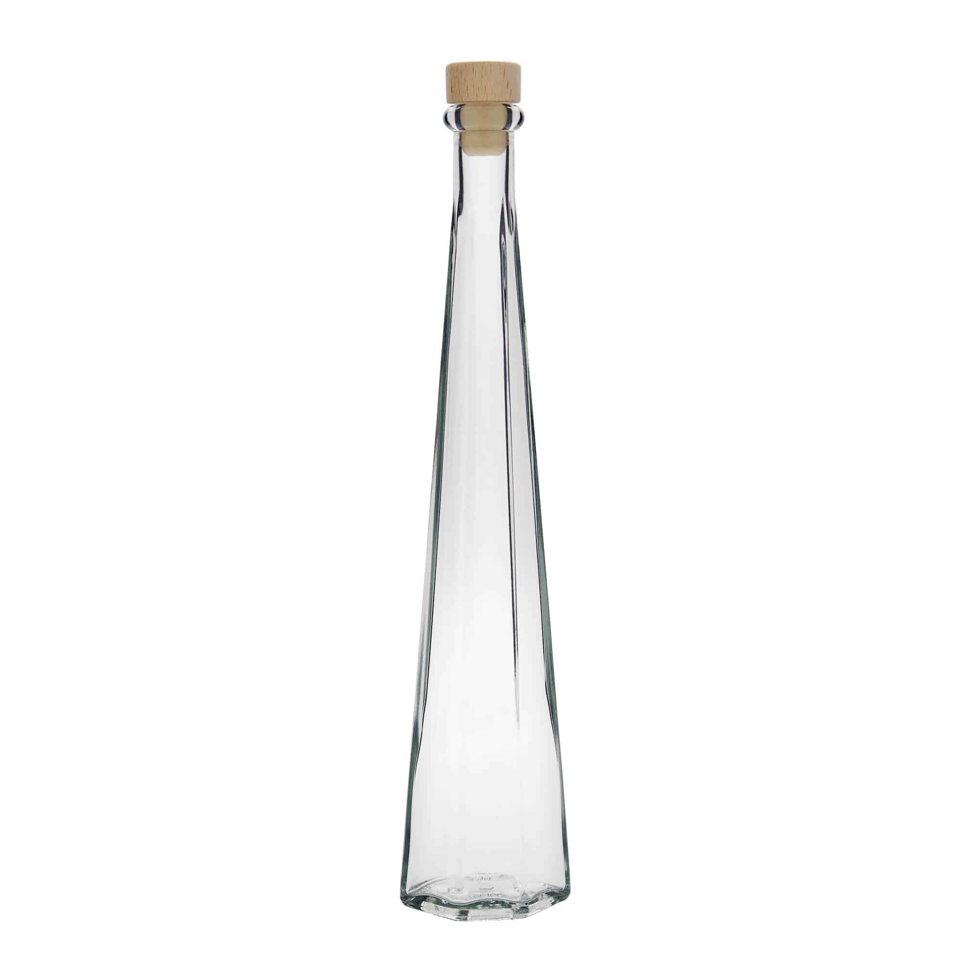 200 ml butelka szklana 'Dama Sexta', sześciokątna, zamknięcie: korek