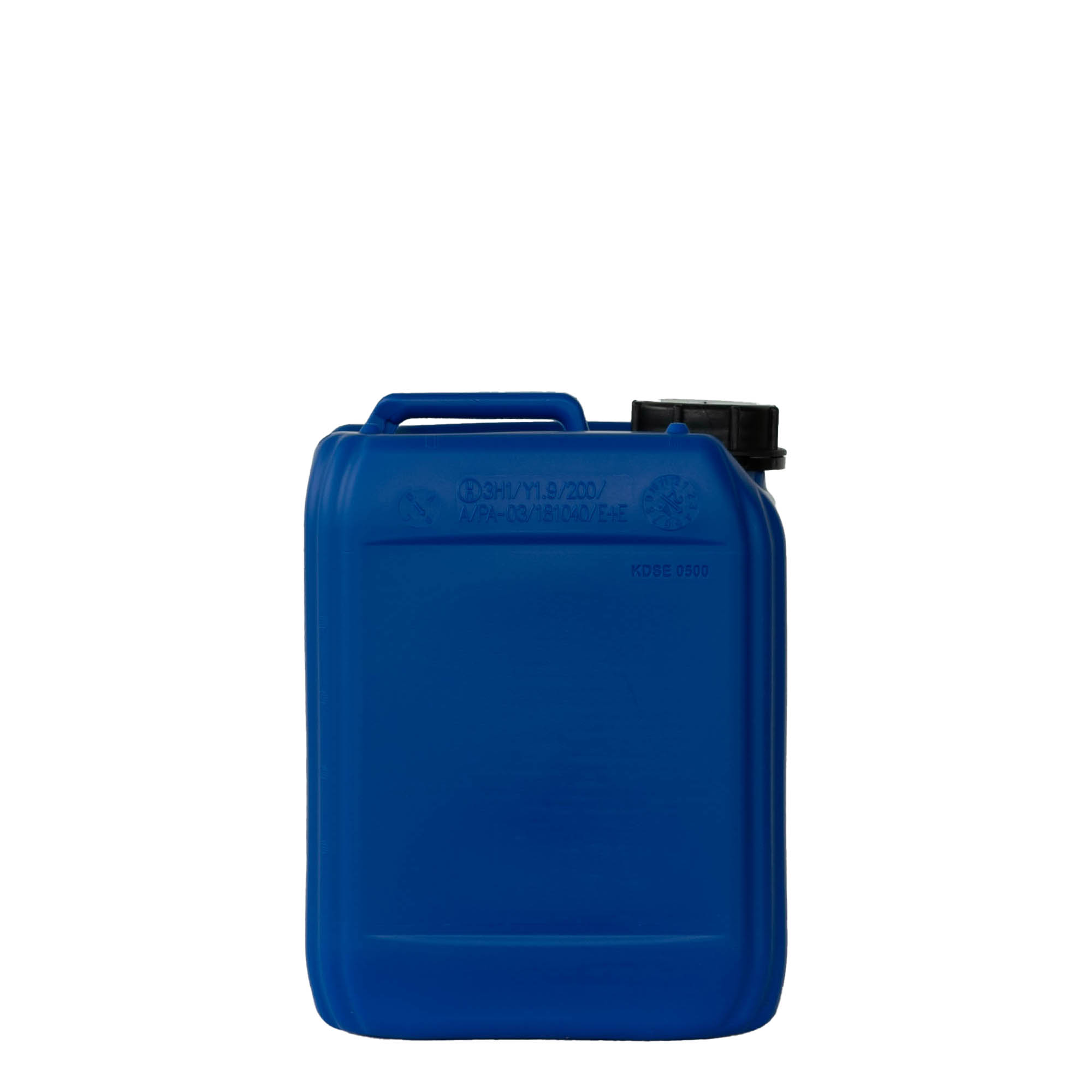 5 l kanister, prostokątny, tworzywo HDPE, niebieski, wylot: ND 55 5 l kanister, prostokątny, tworzywo HDPE, niebieski, wylot: ND 55