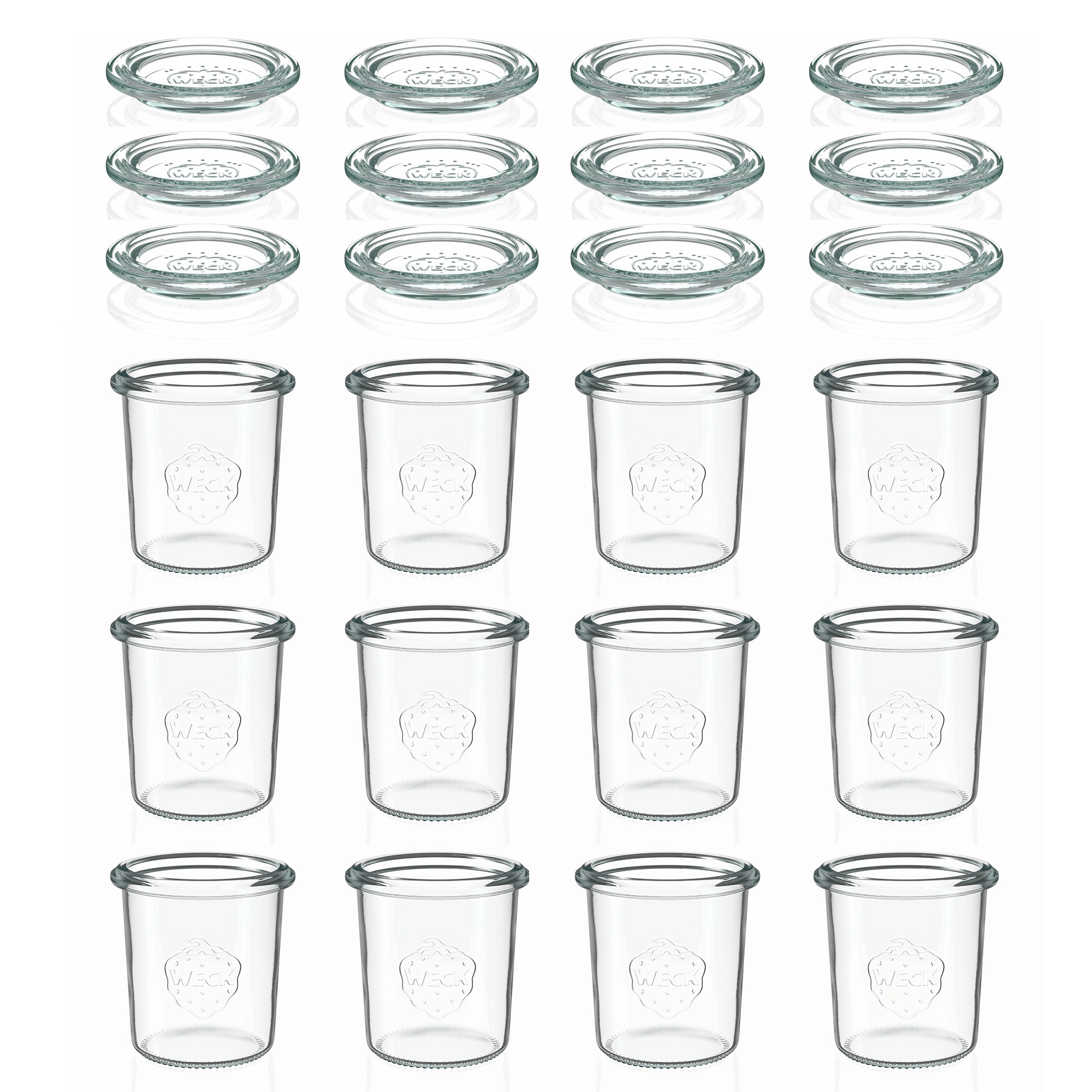 12x 160 ml słoik WECK typu Sturz z szklanym wieczkiem RR 60