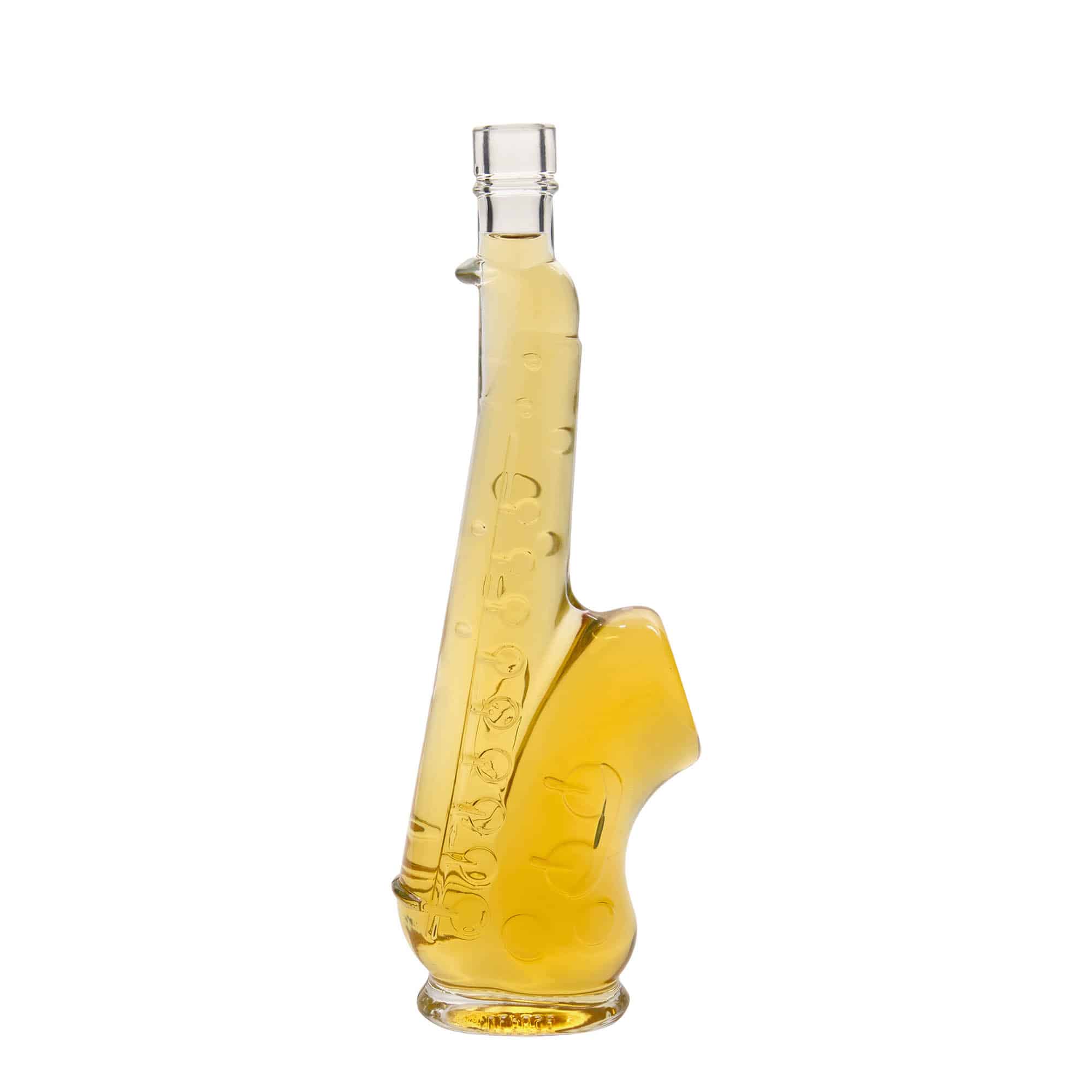 500 ml butelka szklana 'Saksofon', zamknięcie: korek