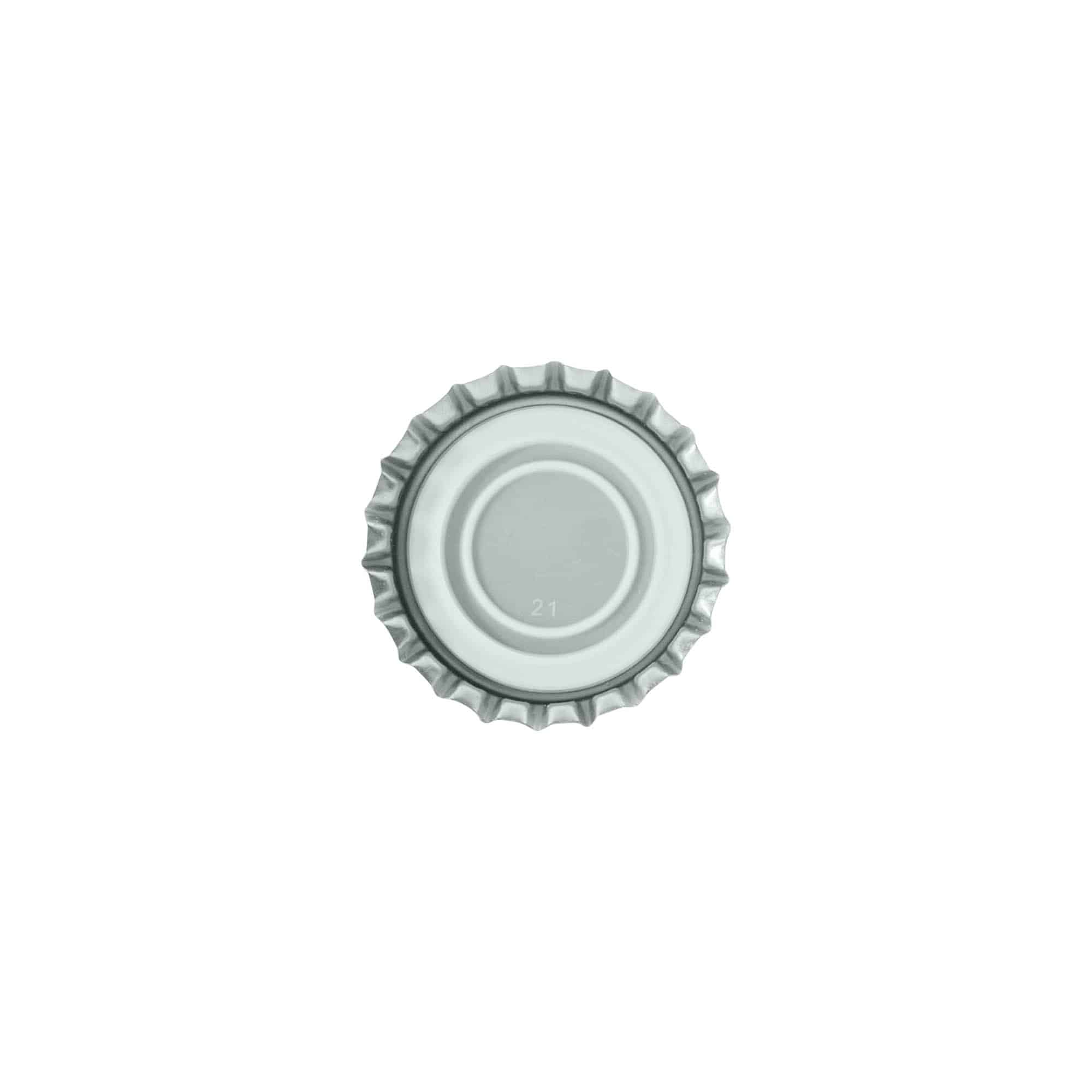 Kapsle 29 mm, metal, srebrny