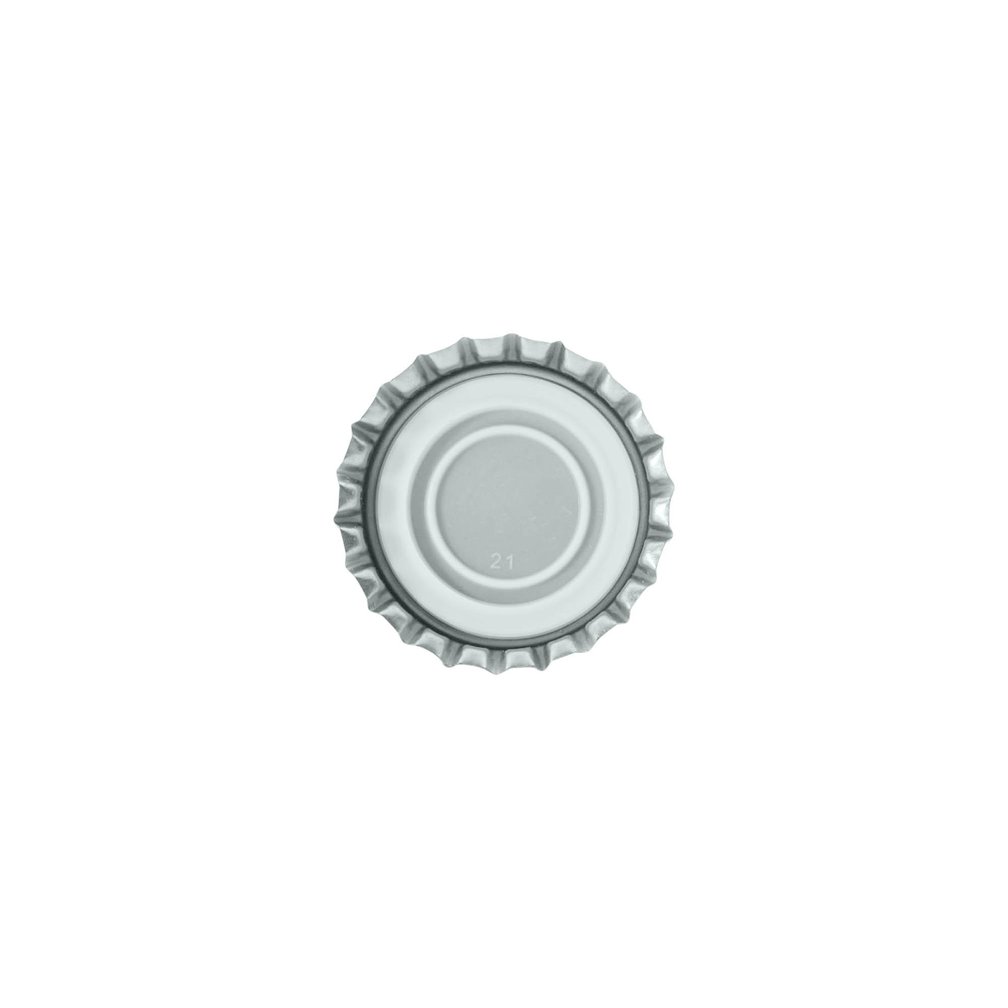 Kapsle 29 mm, metal, srebrny