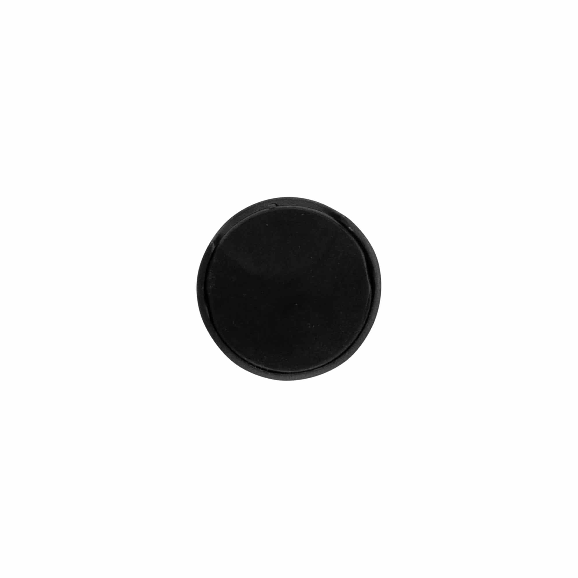 Zakrętka Disc Top, tworzywo sztuczne PP, kolor czarny, do zamknięcia: 24/410