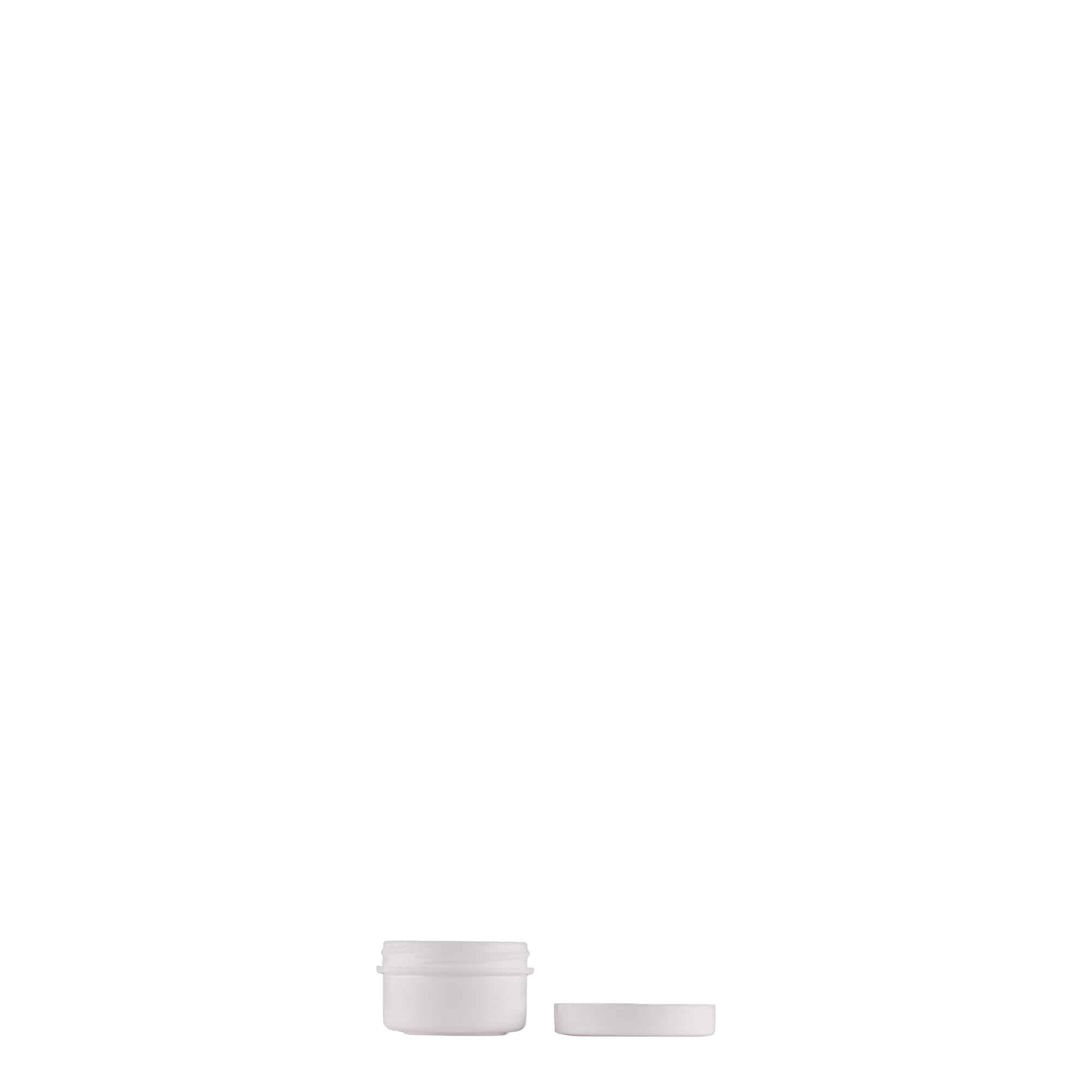 6 ml plastikowy pojemnik „White Line”, PP, biały, zakończenie: zakrętka